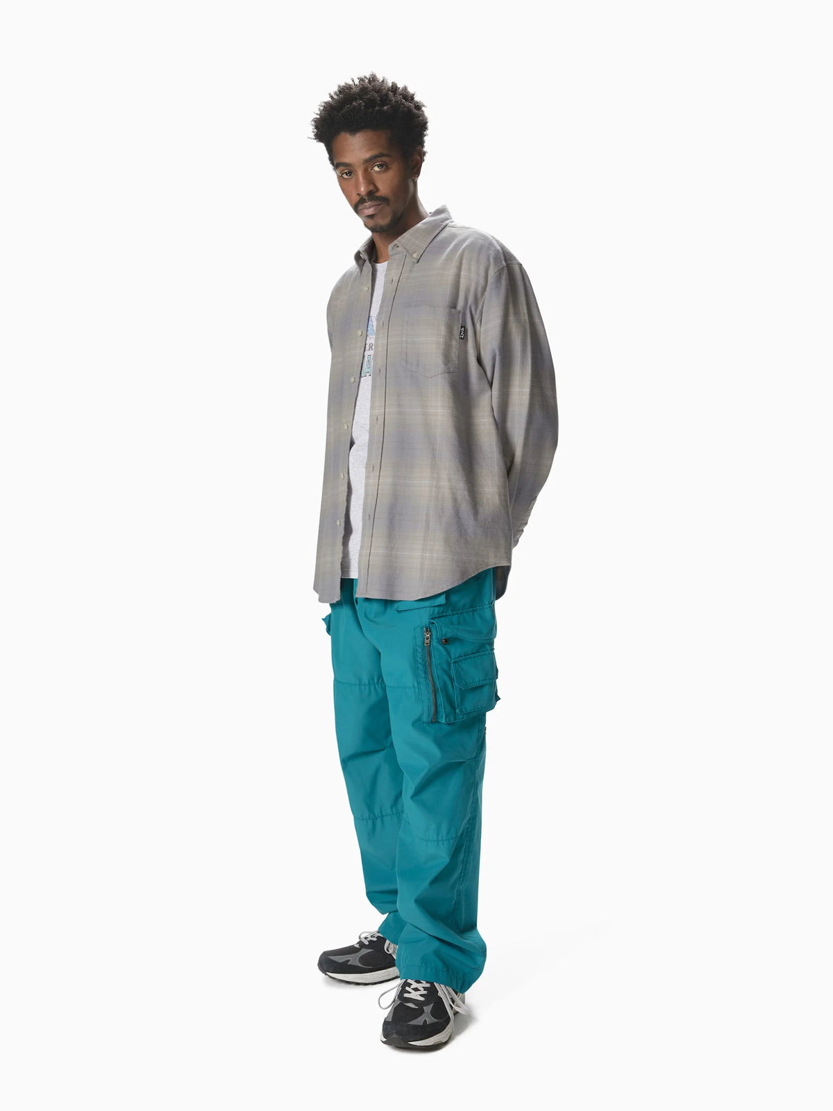 Crazy Multi Zip Pant / THISISNEVERTHAT / Turquoise