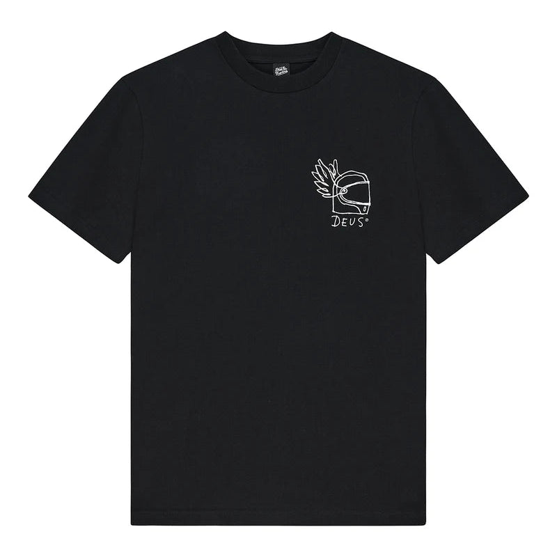 HARAJUKU HELMET TEE / deus ex machina / black