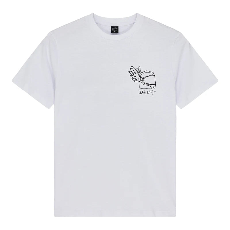 HARAJUKU HELMET TEE / deus ex machina / white