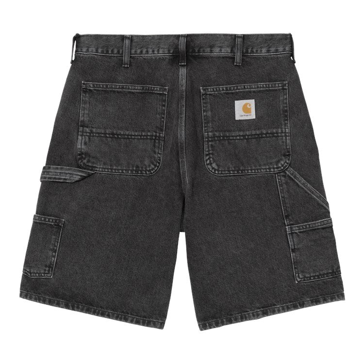Double Knee Short  / carhartt wip /  black stone washed