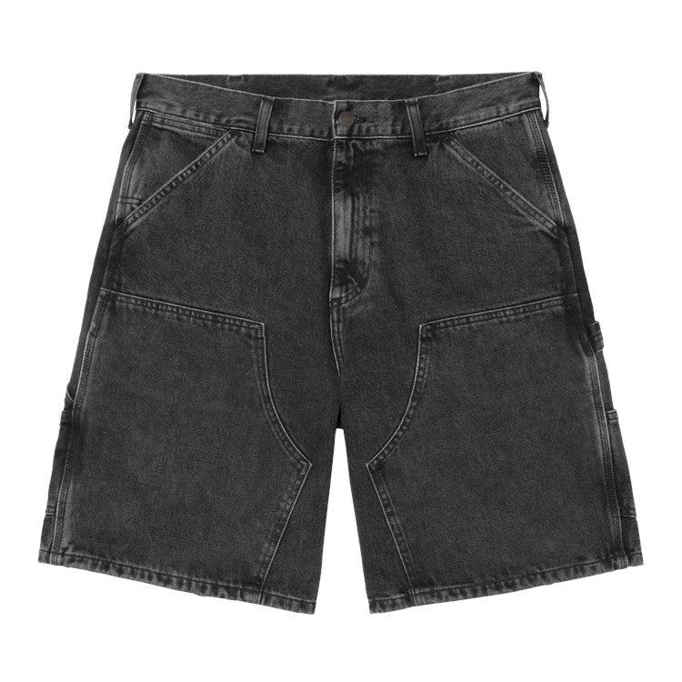 Double Knee Short  / carhartt wip /  black stone washed