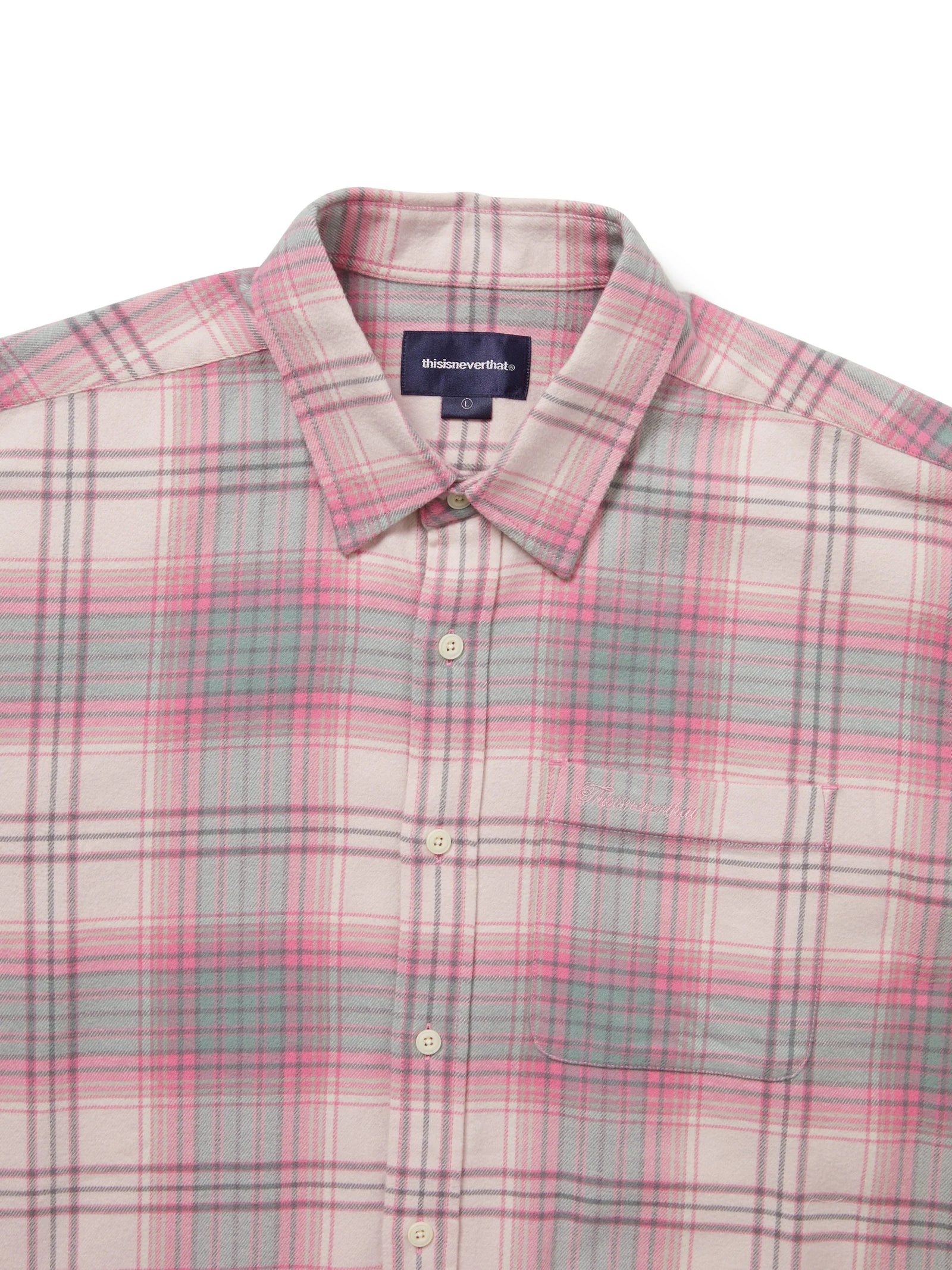 Flannel Check Shirt / THISISNEVERTHAT / PINK