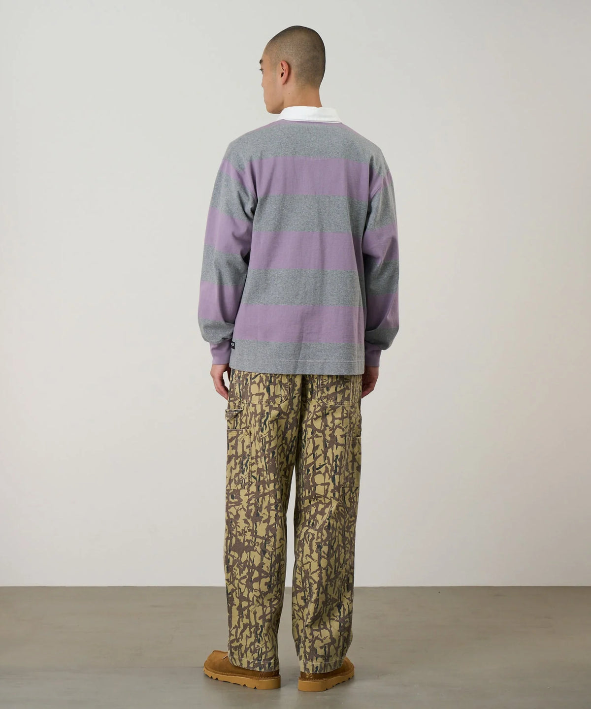 Gramicci Langdon Rugby Shirt / heather- purple