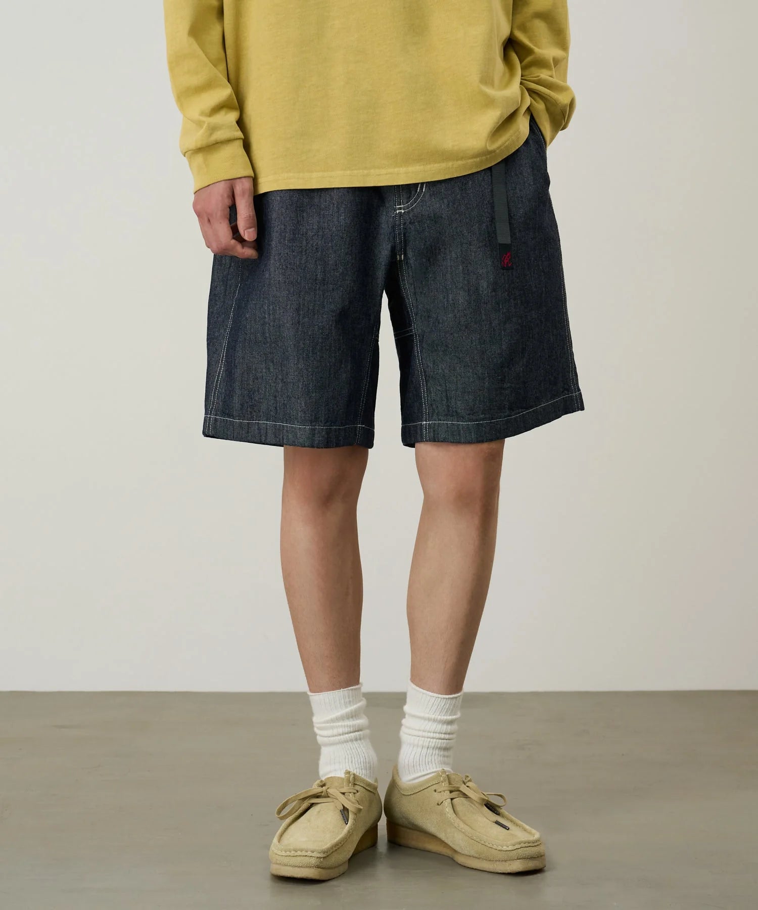 Gramicci Japanese Chambray Shorts / navy