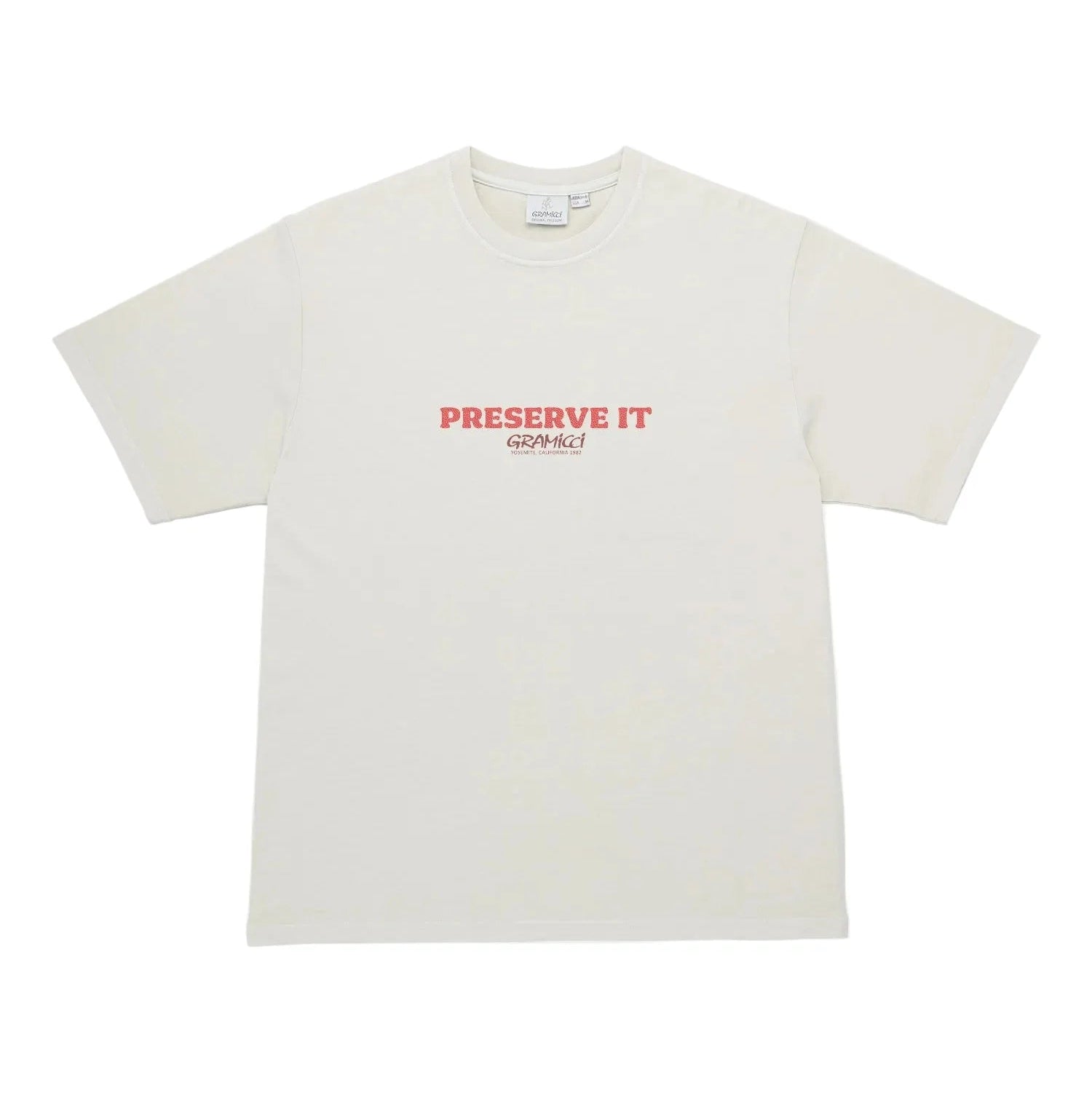 Gramicci Pigment Dyed Footprints Tee / NATURAL