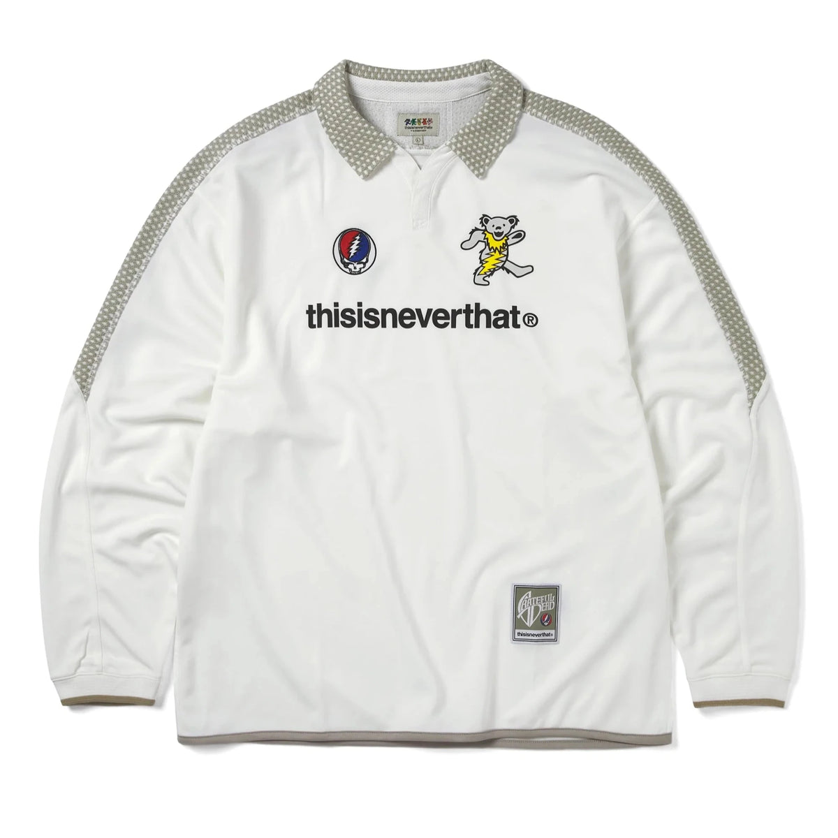 GD Soccer Jersey White / THISISNEVERTHAT X GRATEFUL DEAD