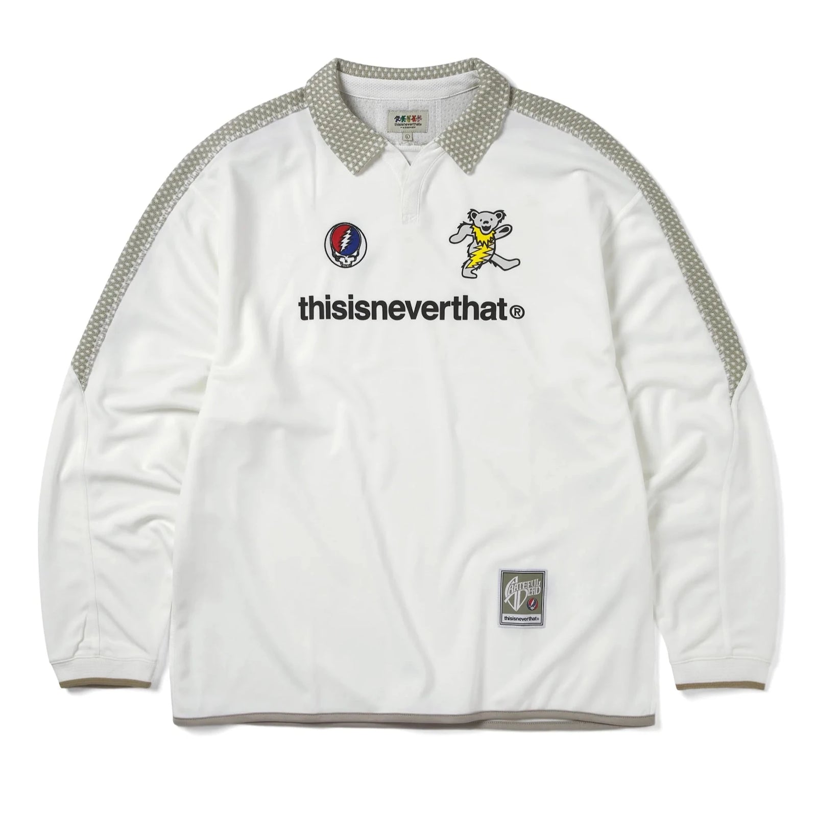 GD Soccer Jersey White / THISISNEVERTHAT X GRATEFUL DEAD