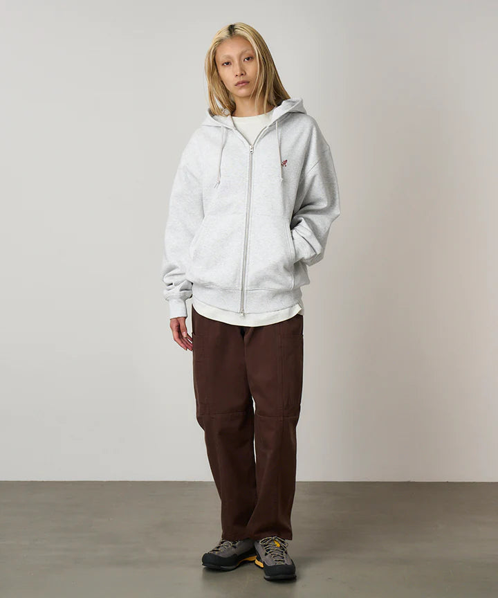 One Point Zip Hooded Sweatshirt / GRAMICCI / ASH HEATHER
