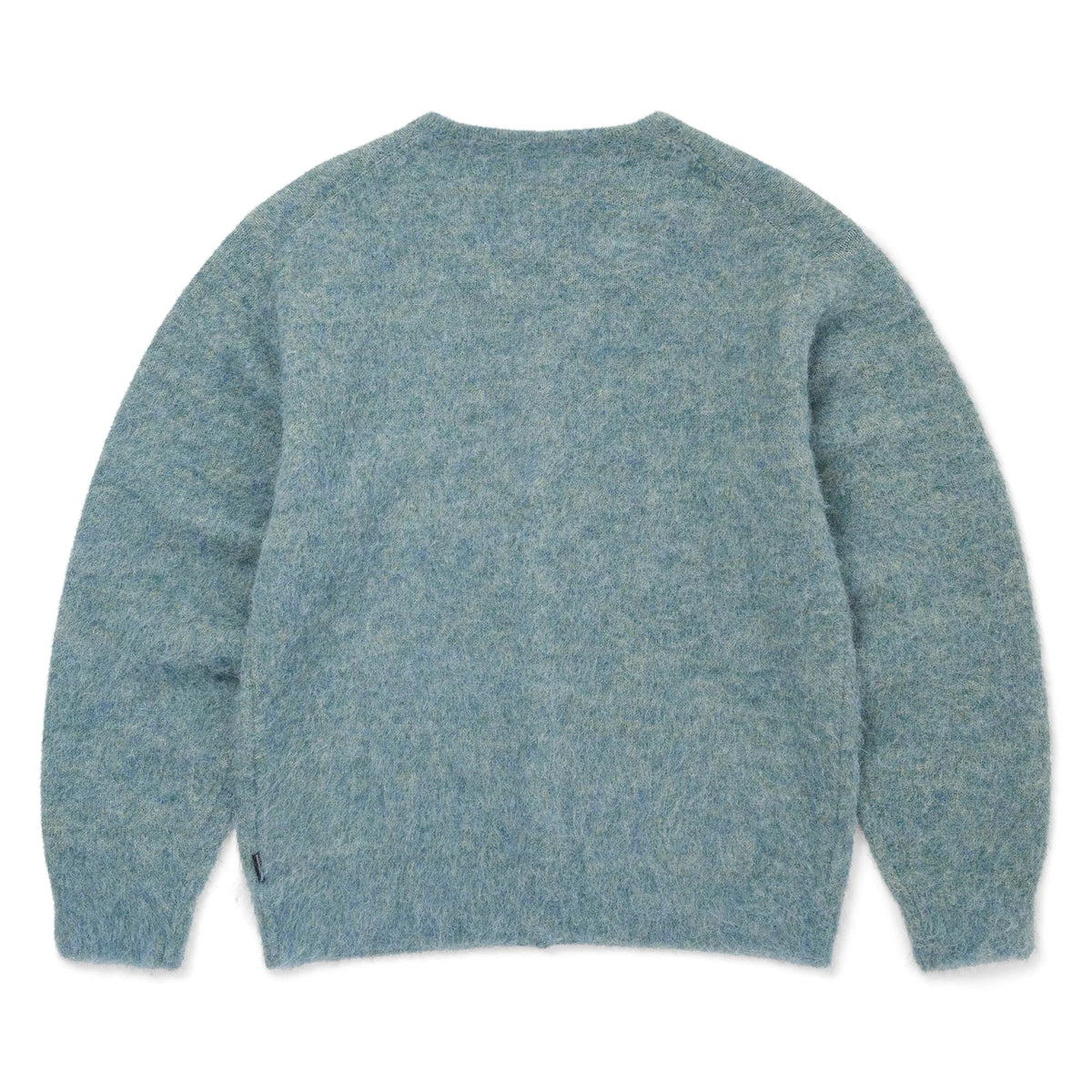 Hairy Knit Cardigan / thisisneverthat / teal