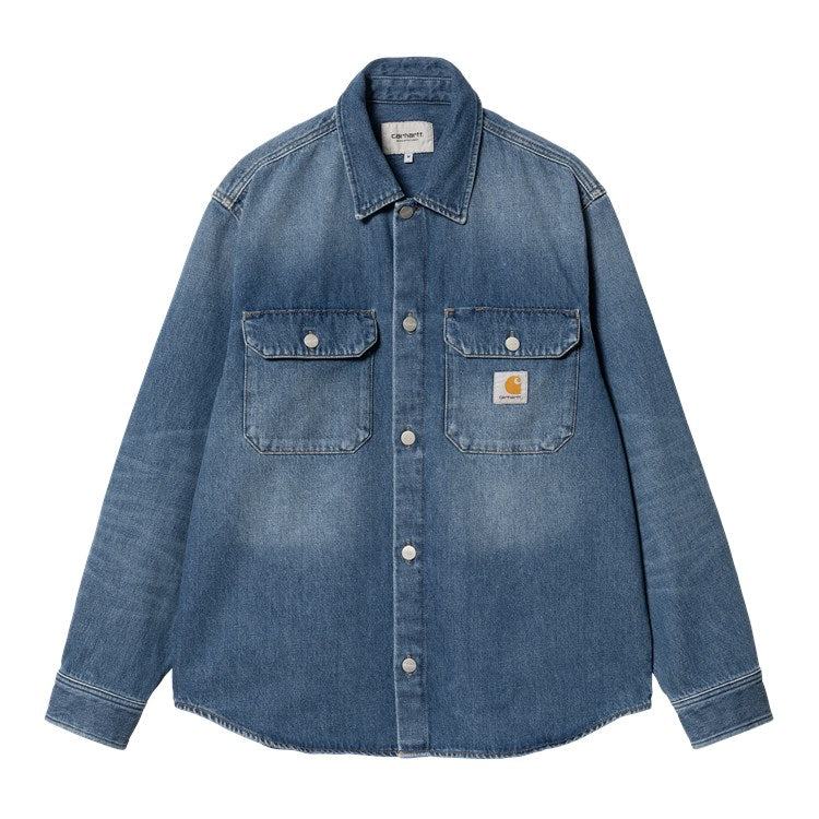 Harvey Shirt Jac / carhartt wip / blue dark used wash