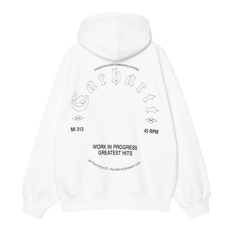 Hooded Greatest Hits Sweat / carhartt wip / white