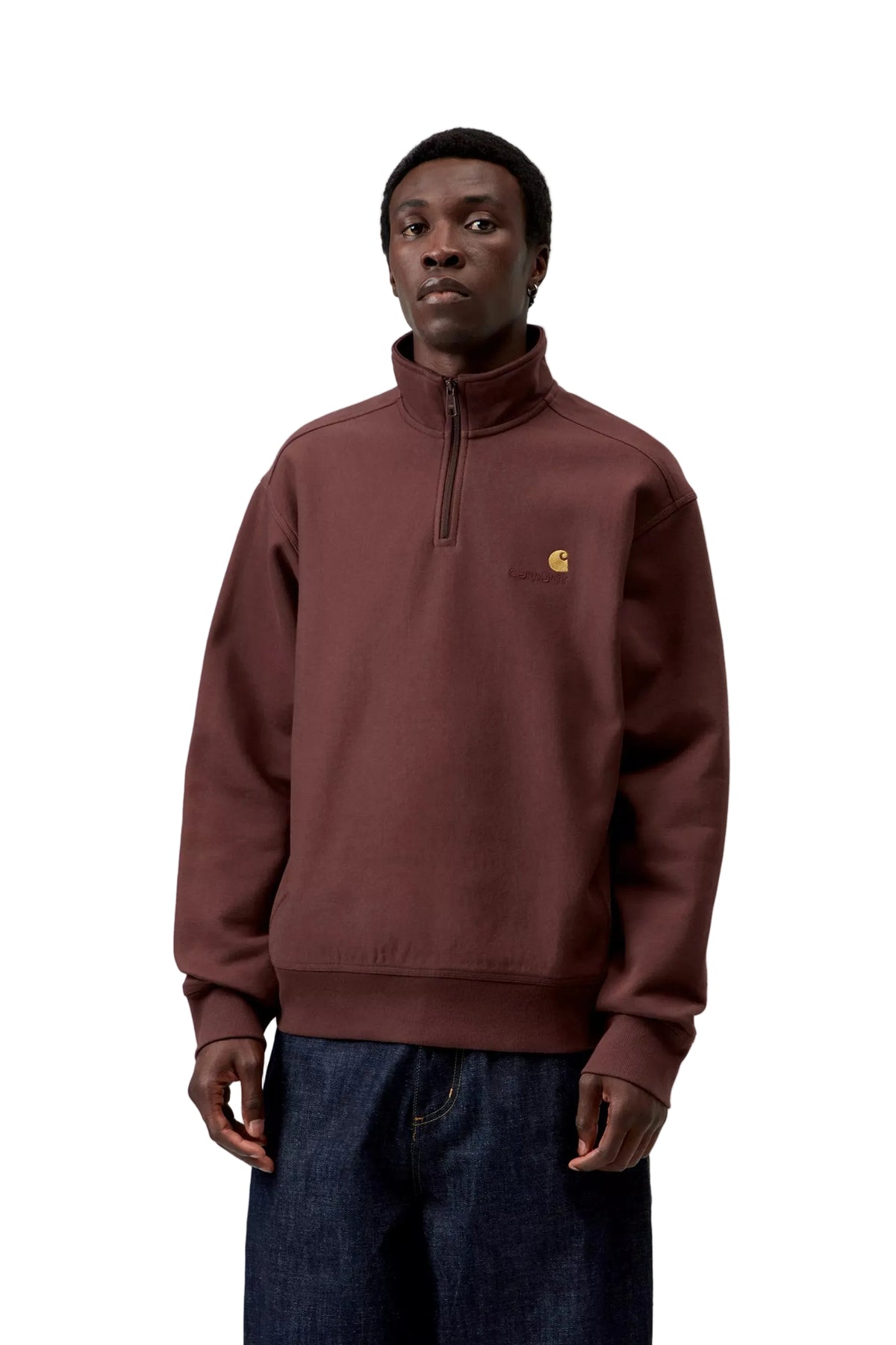 Half Zip American Script Sweatshirt / carhartt wip / Amarone