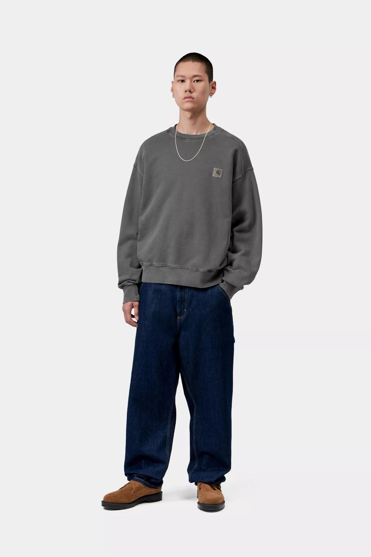 Vista Sweatshirt / carhartt wip / Black, Garment dyed