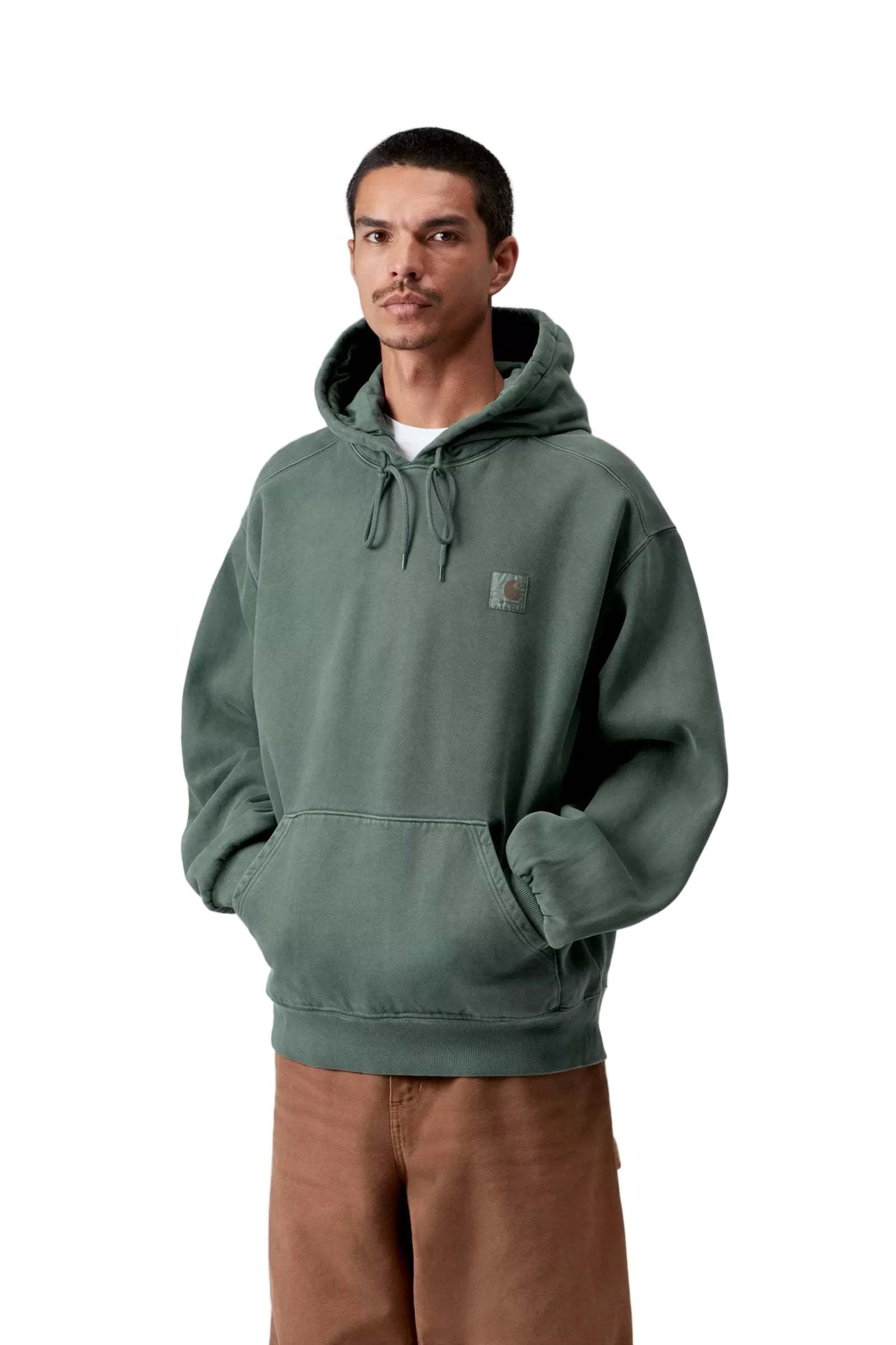 Hooded Vista Sweat / carhartt wip / Dark Scarab, Garment dyed