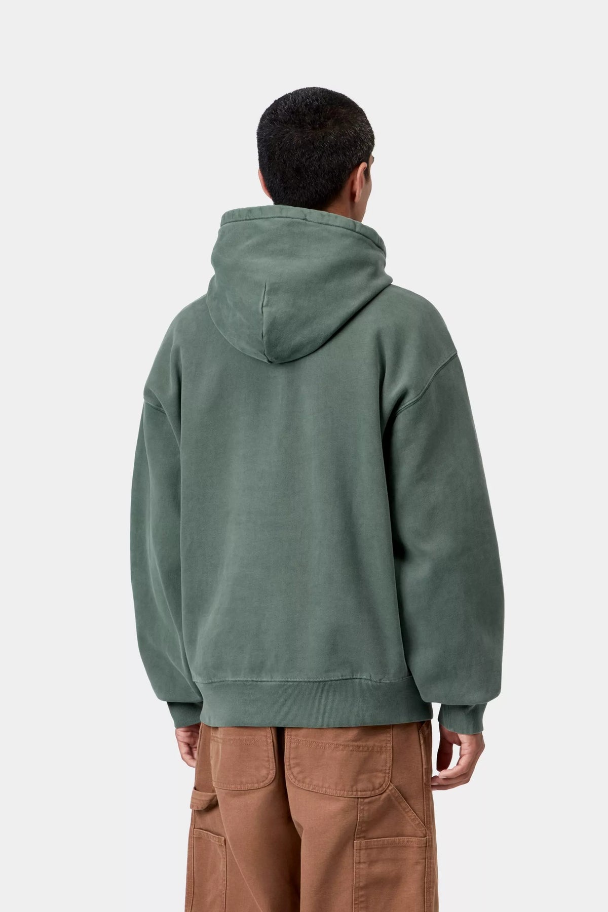 Hooded Vista Sweat / carhartt wip / Dark Scarab, Garment dyed