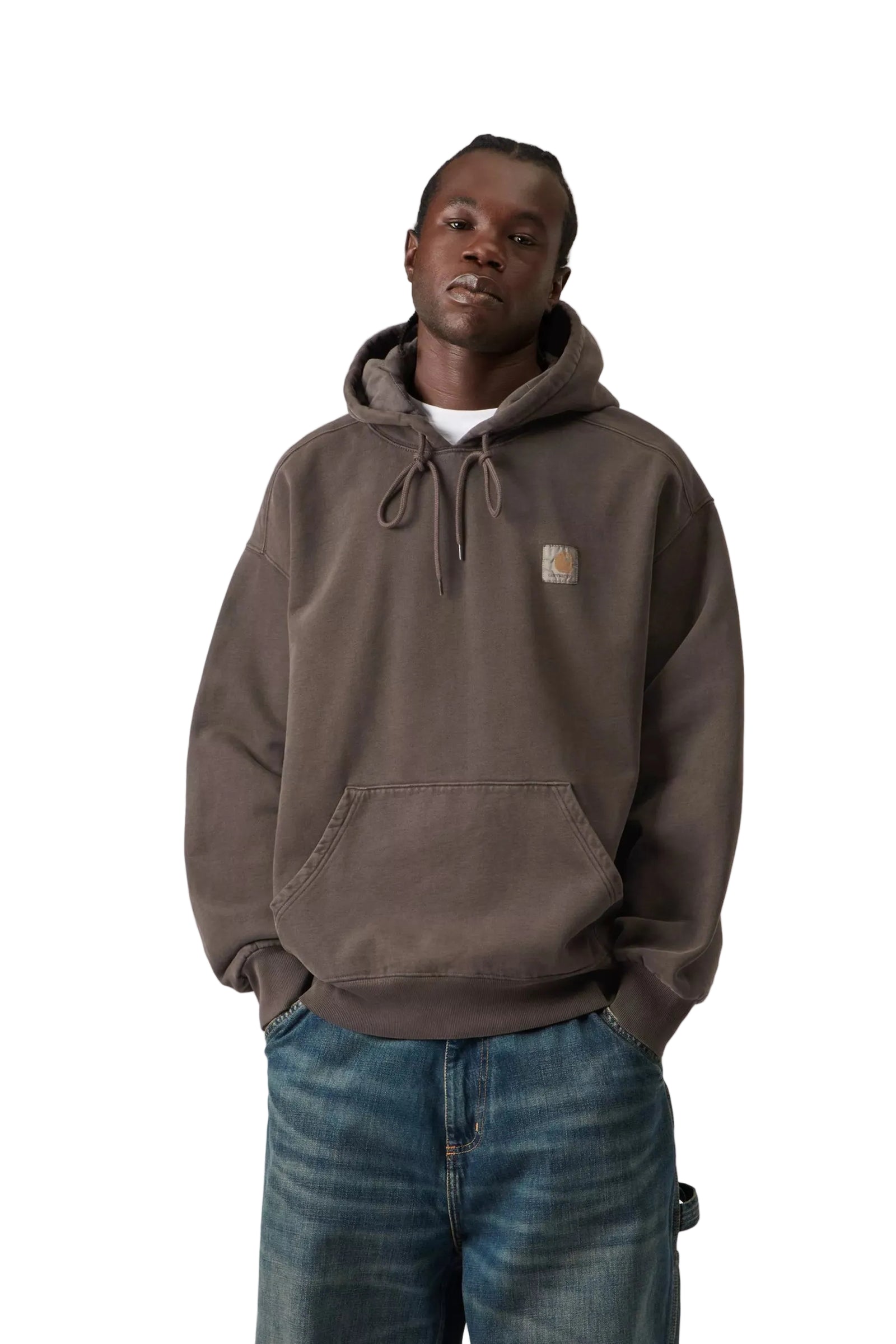 Hooded Vista Sweatshirt / carhartt wip / Tobacco, Garment dyed