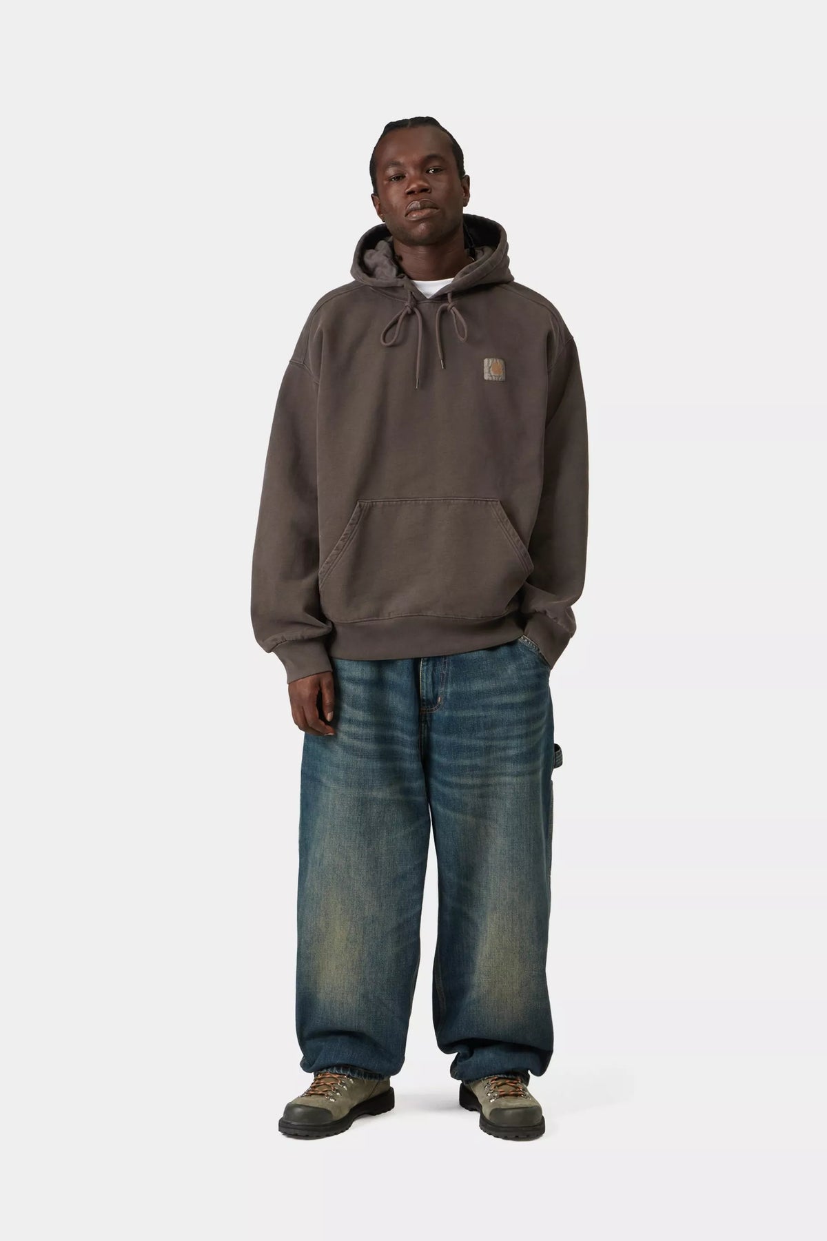 Hooded Vista Sweatshirt / carhartt wip / Tobacco, Garment dyed
