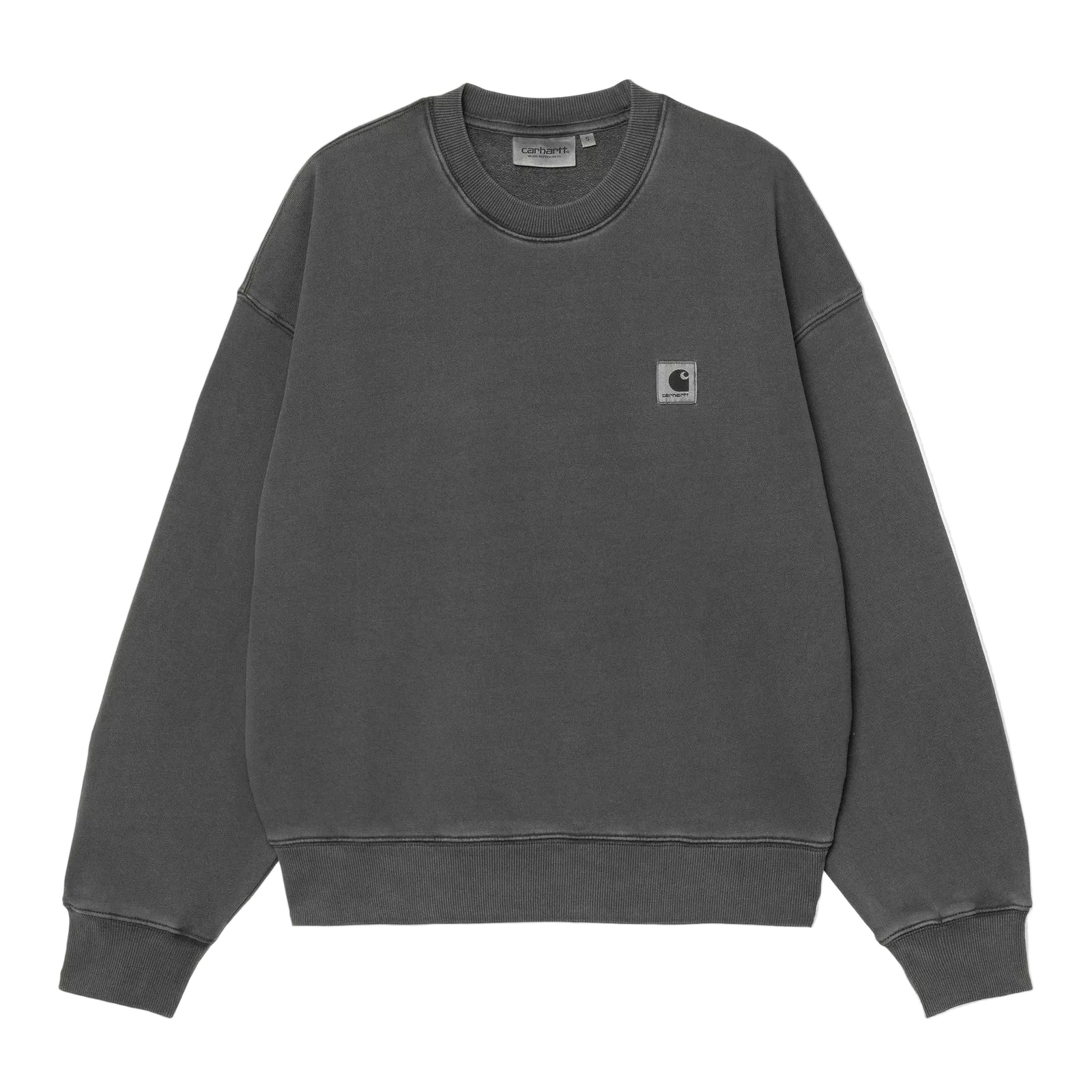 Women's Nelson Sweatshirt / carhartt wip / Black, Garment dyed