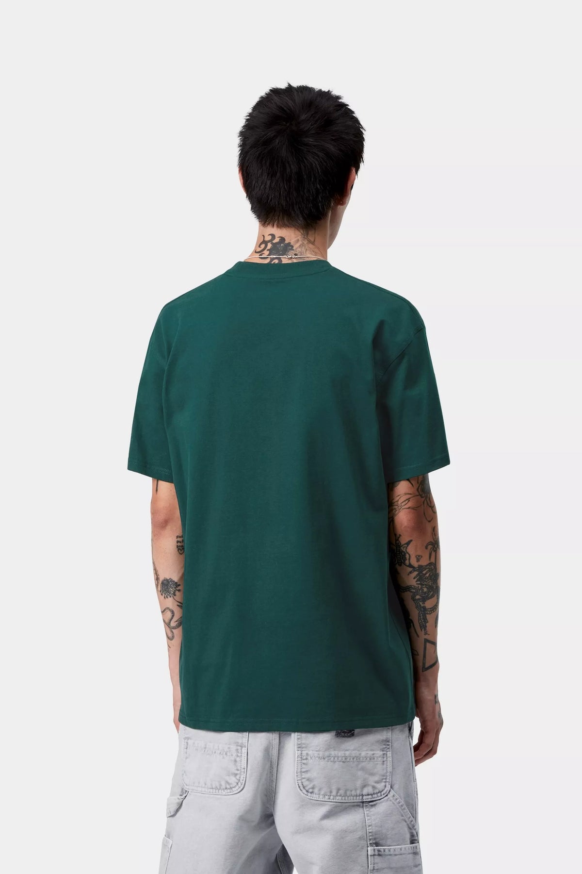 S/S American Script T-Shirt / carhartt wip / dark fir