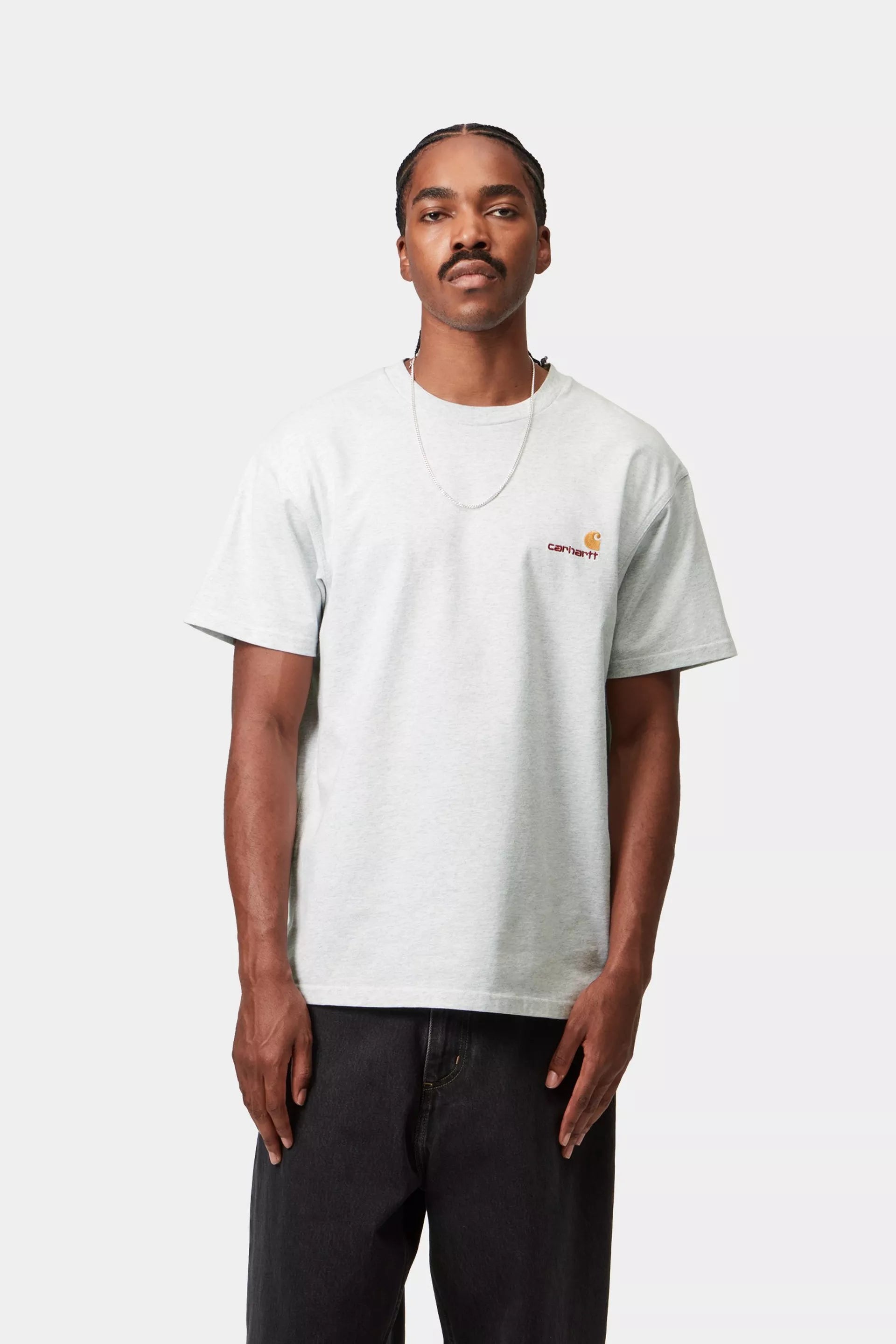 S/S American Script T-Shirt / carhartt wip / white