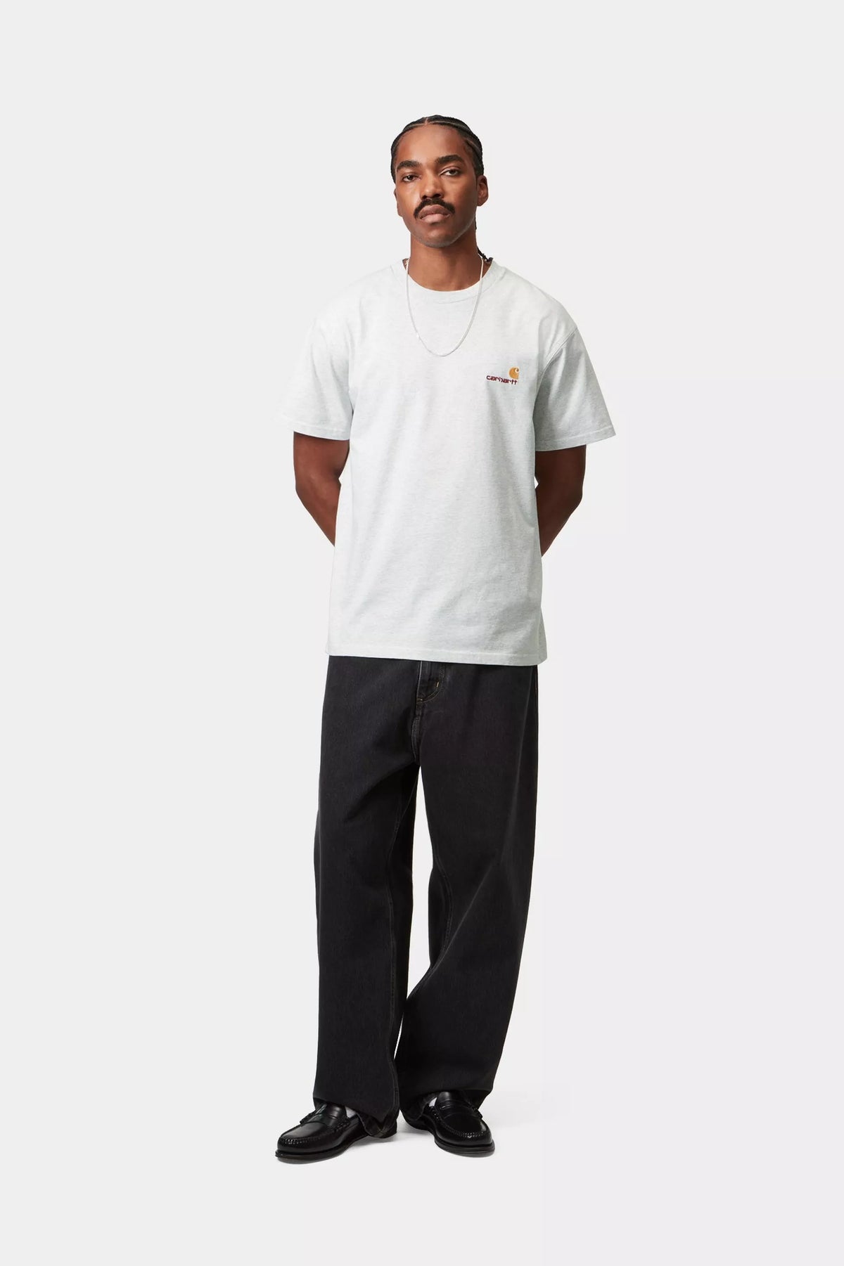 S/S American Script T-Shirt / carhartt wip / white