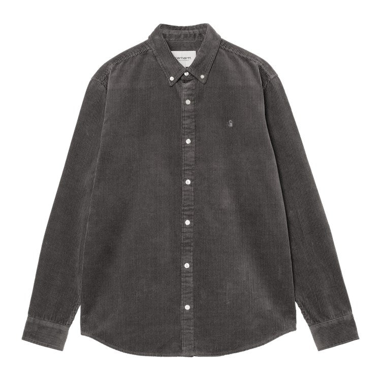 L/S Madison Cord Shirt / carhartt wip / graphite