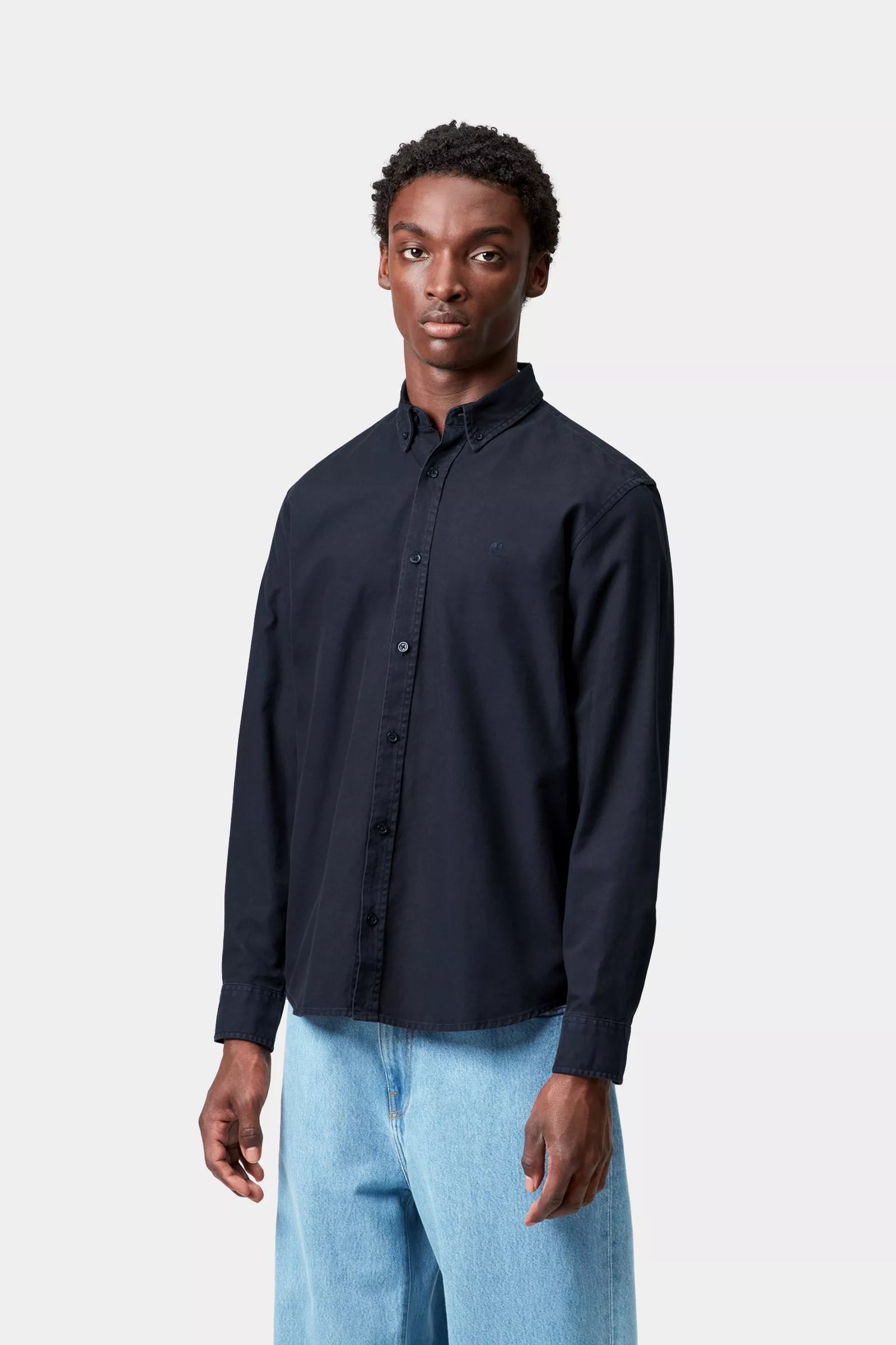 L/S Bolton Shirt / carhartt wip / dark navy