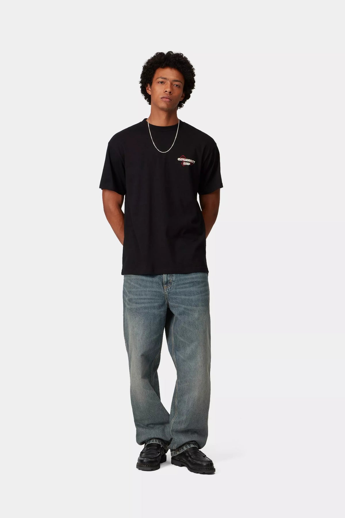 Single Knee Pant / carhartt wip / blue worn used