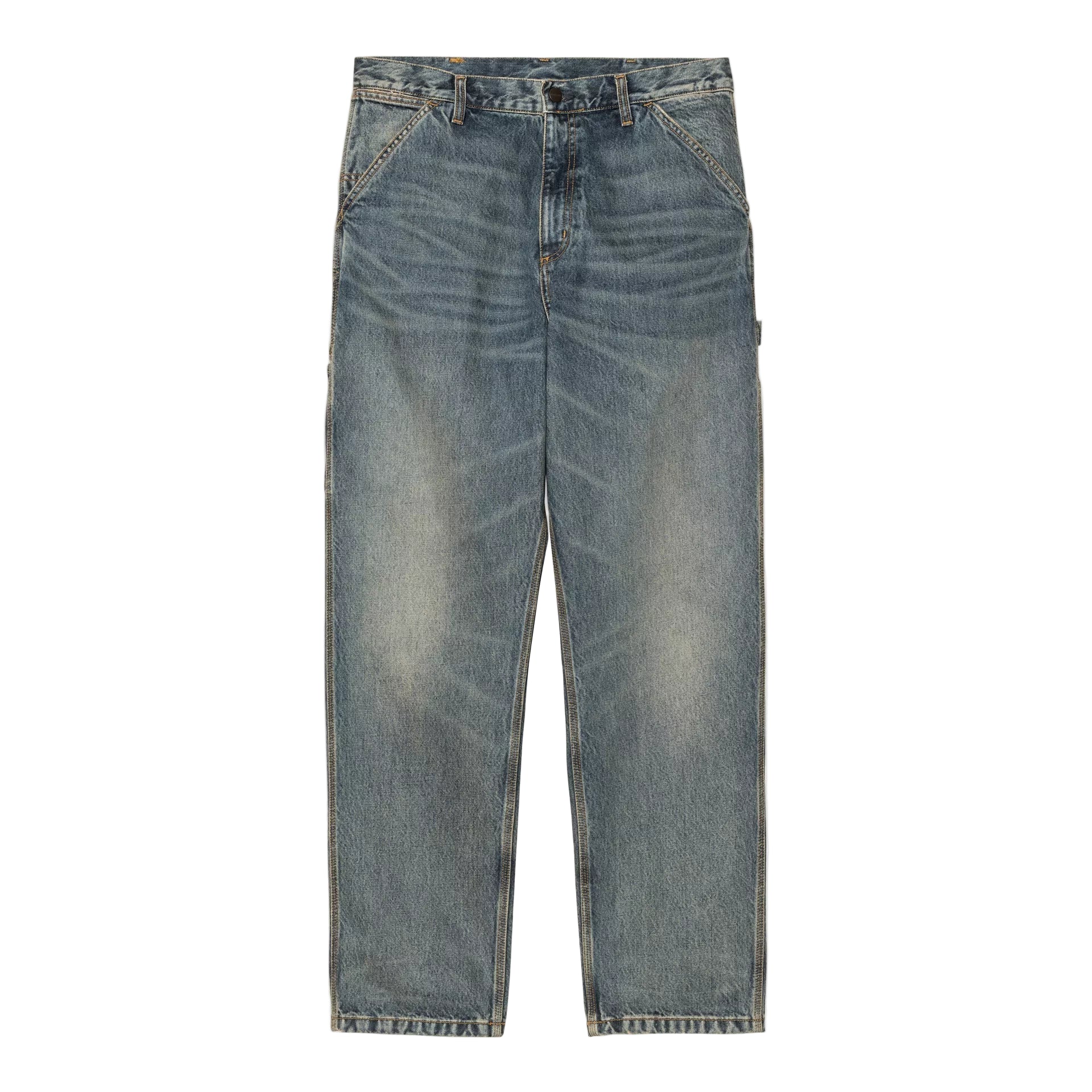 Single Knee Pant / carhartt wip / blue worn used