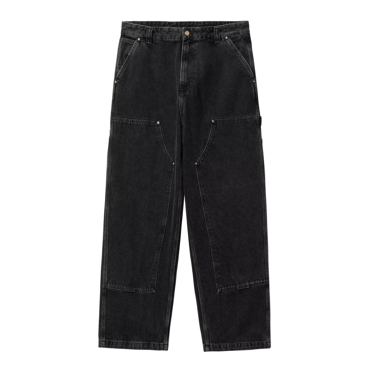 Nash Double Knee Pant / carhartt wip / black stone washed