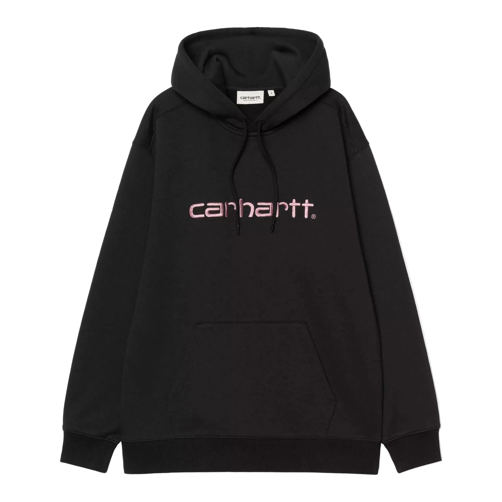 Women's Hooded Carhartt Sweatshirt / black / hortensia
