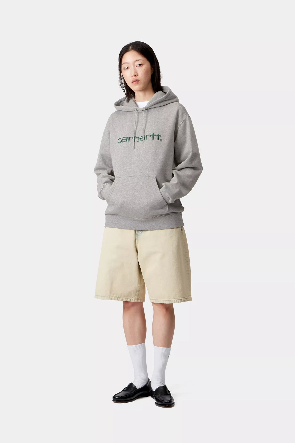 W&#39; Hooded Carhartt Sweatshirt / carhartt wip / grey heather