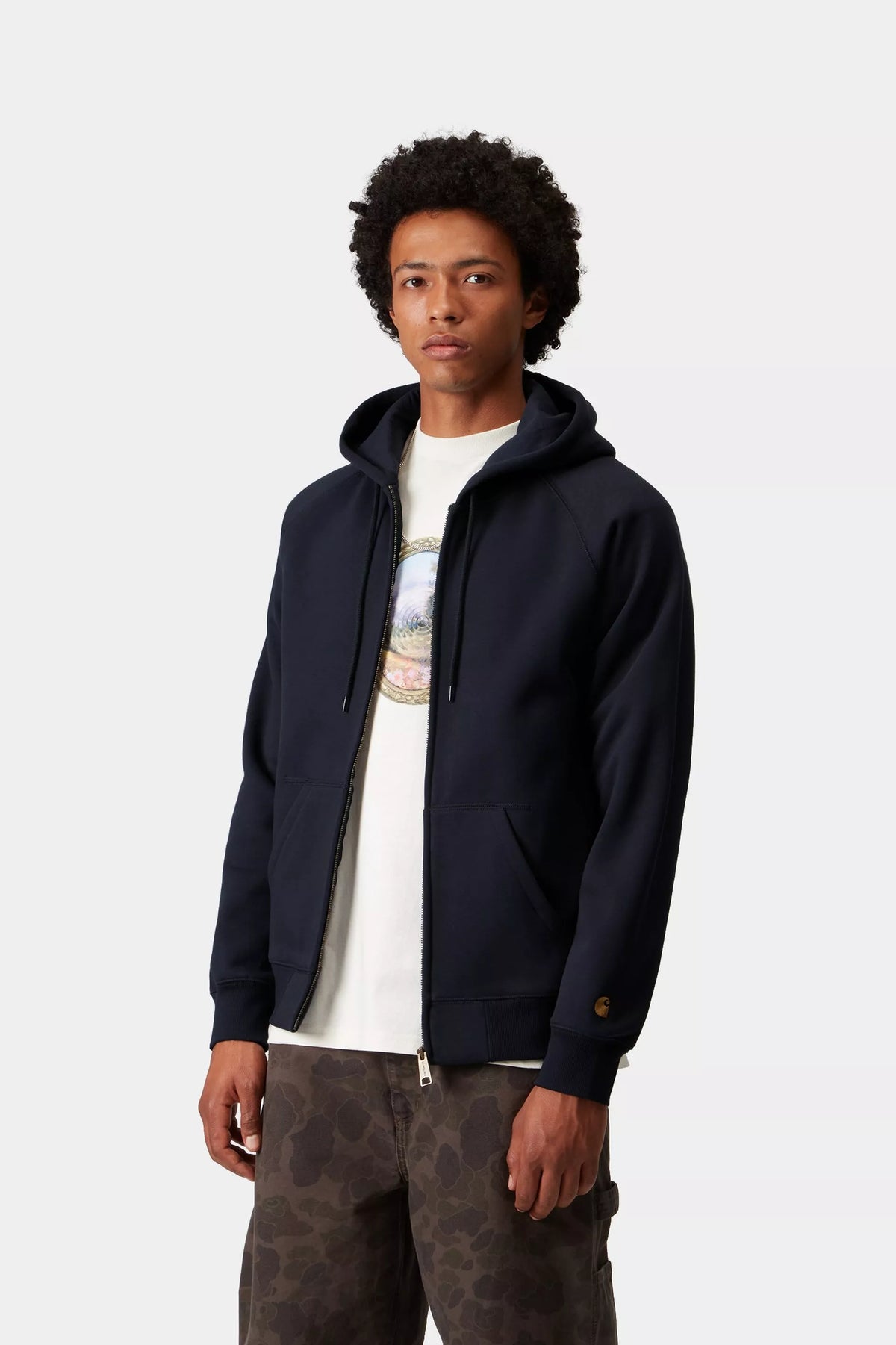 Hooded Chase Jacket / carhartt wip / dark navy
