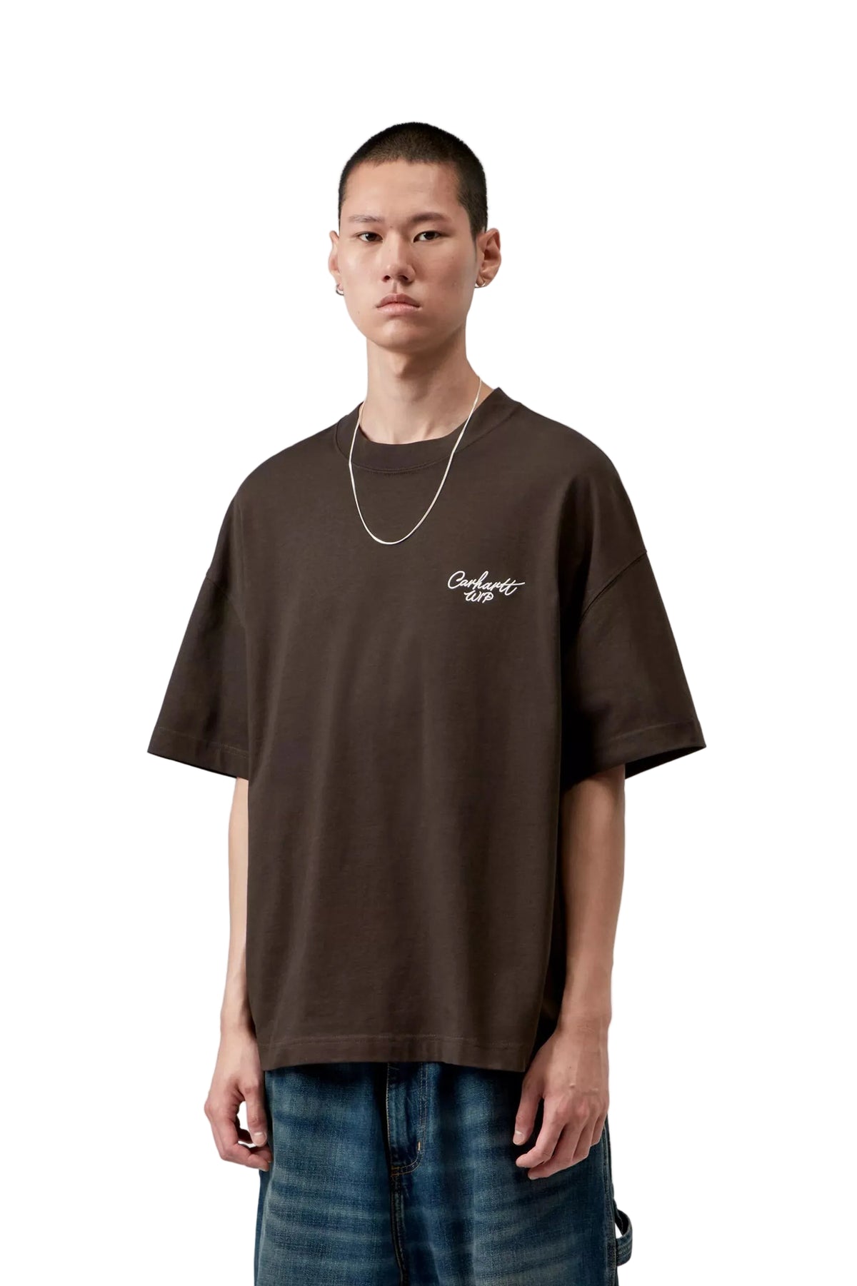 S/S Signature Script T-Shirt / carhartt wip / tobacco