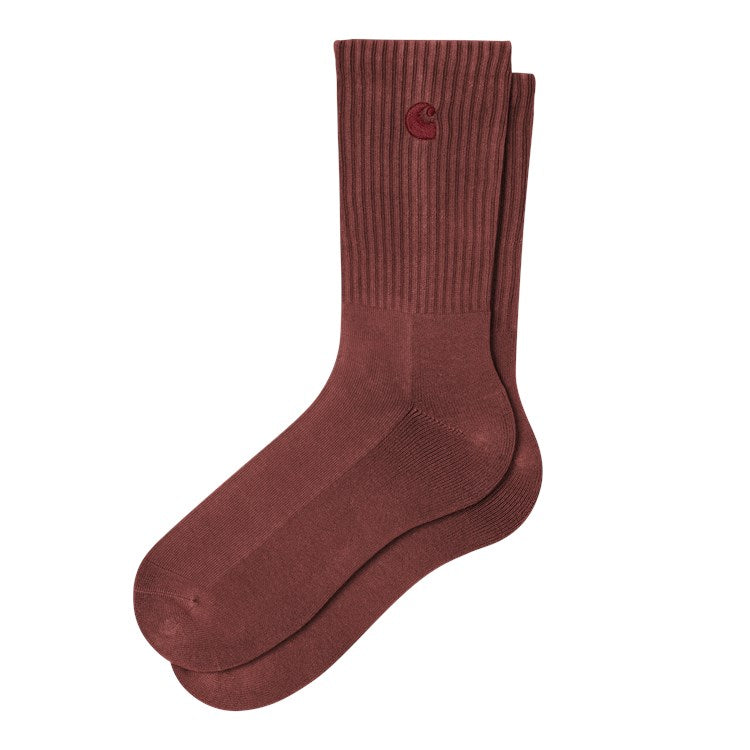 Hudson Socks / carhartt wip / marsala-chalk wash