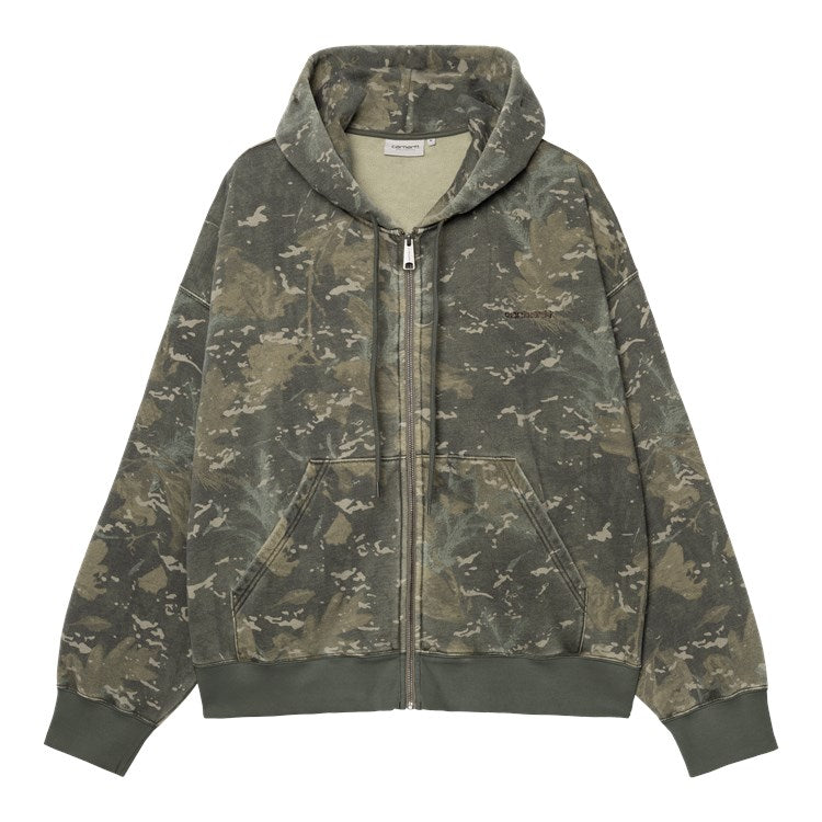Hooded Benton Sweat Jacket / carhartt wip /  camo combi green