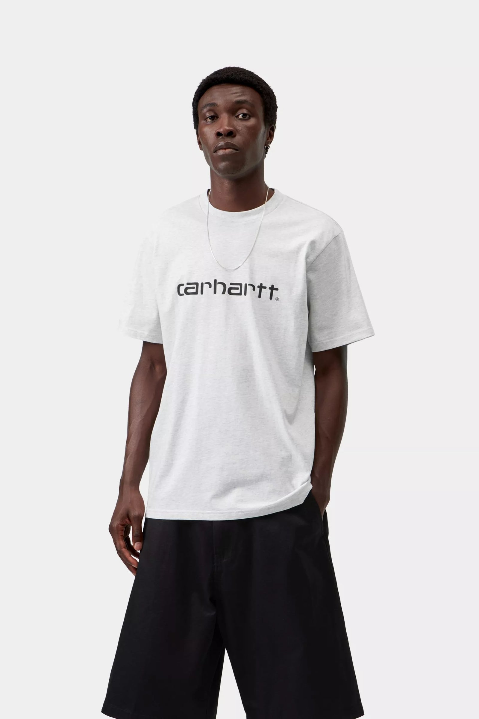 S/S Script T-Shirt  / carhartt wip / Ash Heather / Graphite