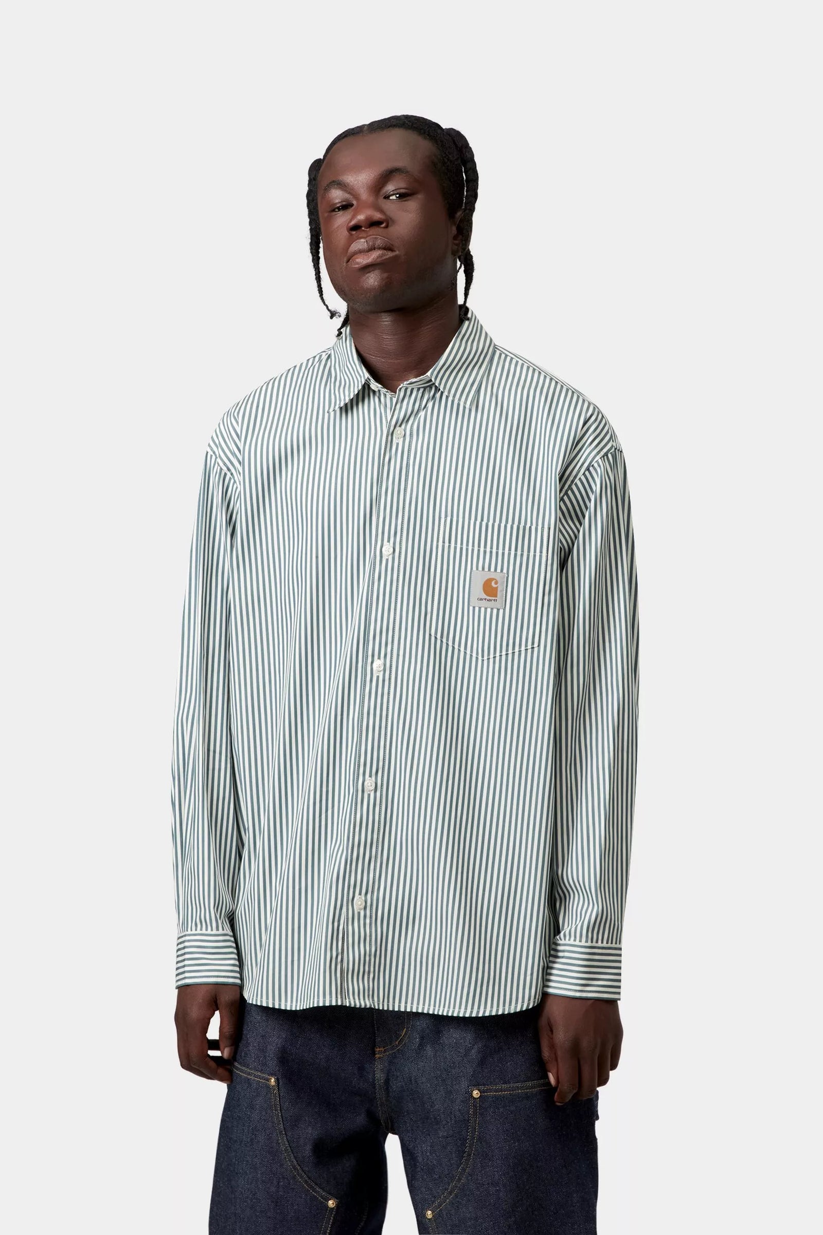 L/S Daldry Shirt / CARHARTT WIP / OFFICE BLUE - WAX