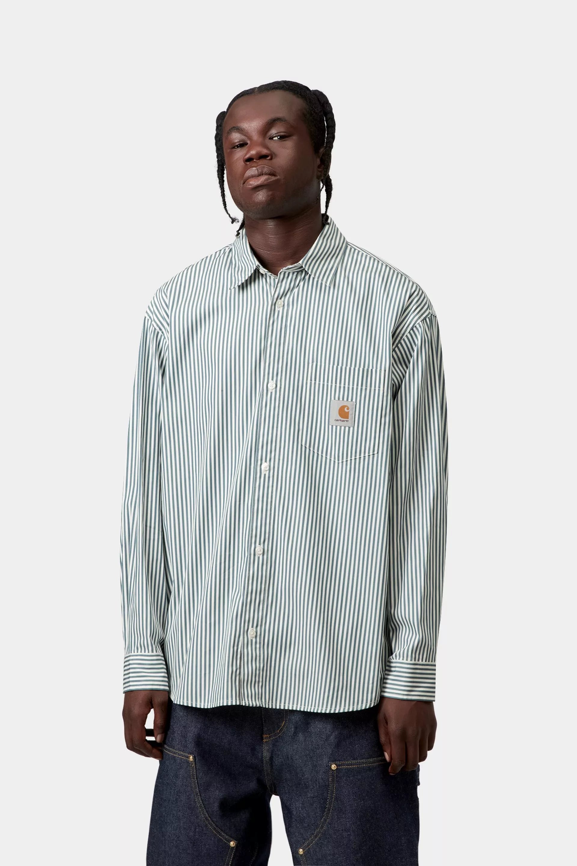 L/S Daldry Shirt / CARHARTT WIP / OFFICE BLUE - WAX