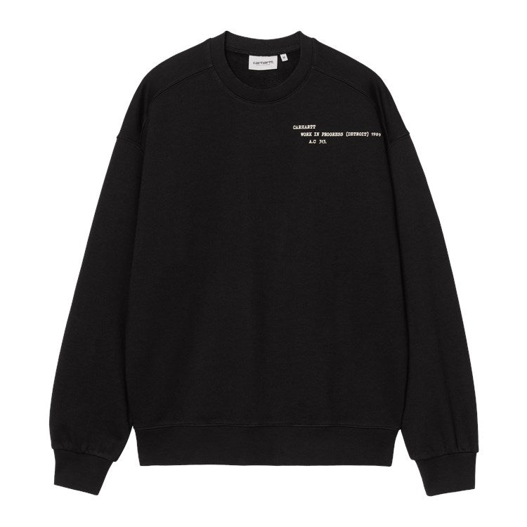 Punched Sweatshirt / carhartt wip / black