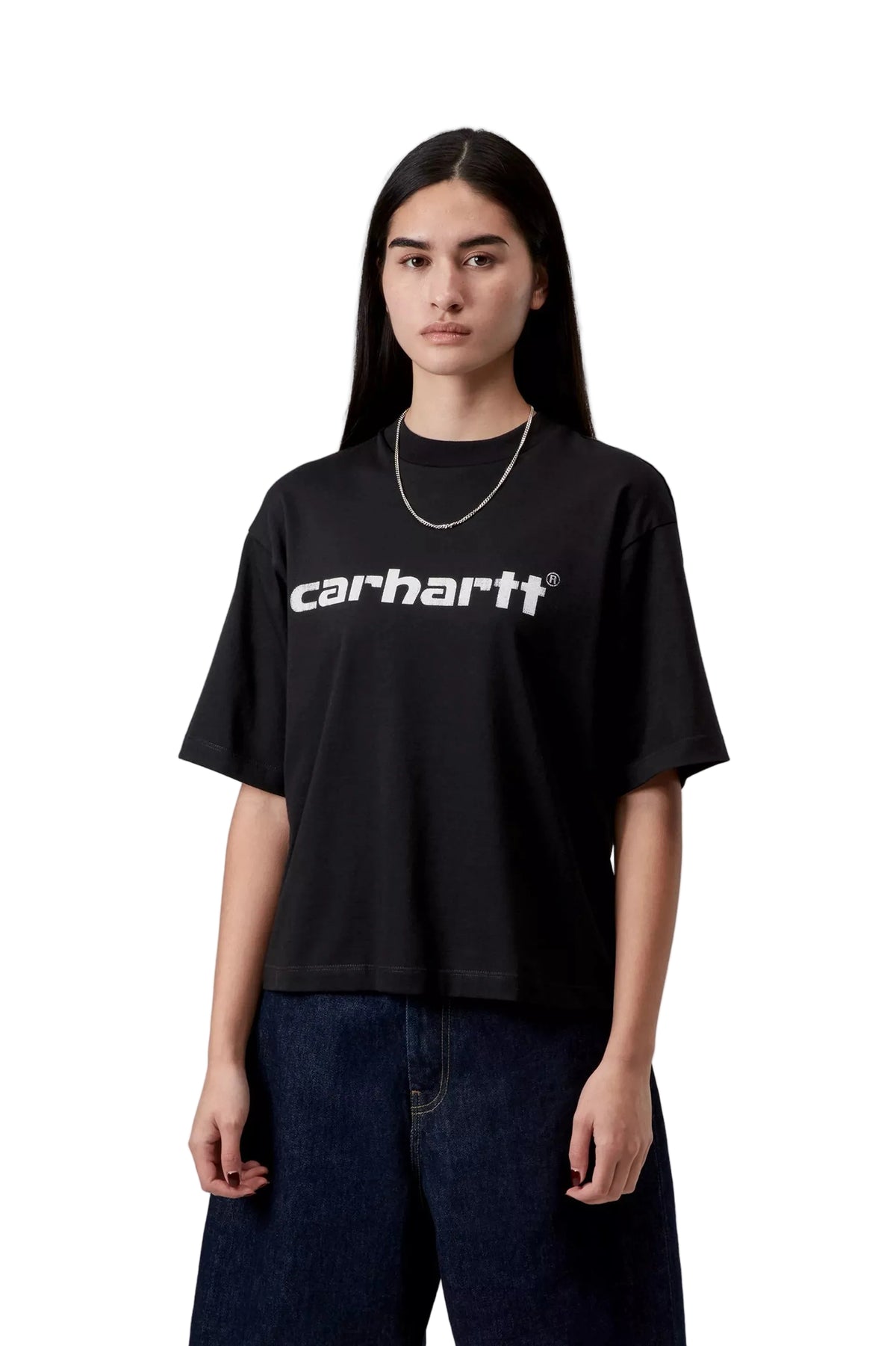 W' S/S Archive Script T-Shirt / Carhartt wip /  black