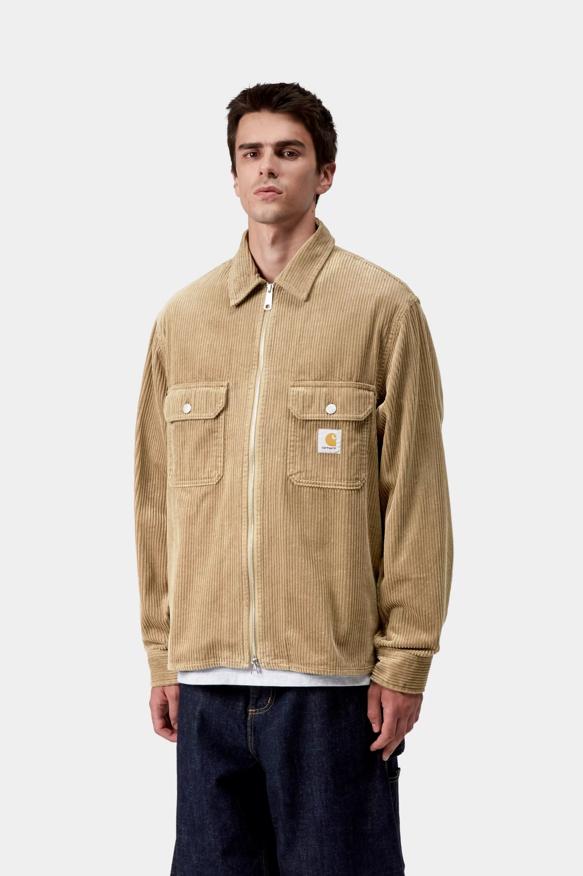 Reynold Shirt Jac Leather rinsed / CARHARTT WIP