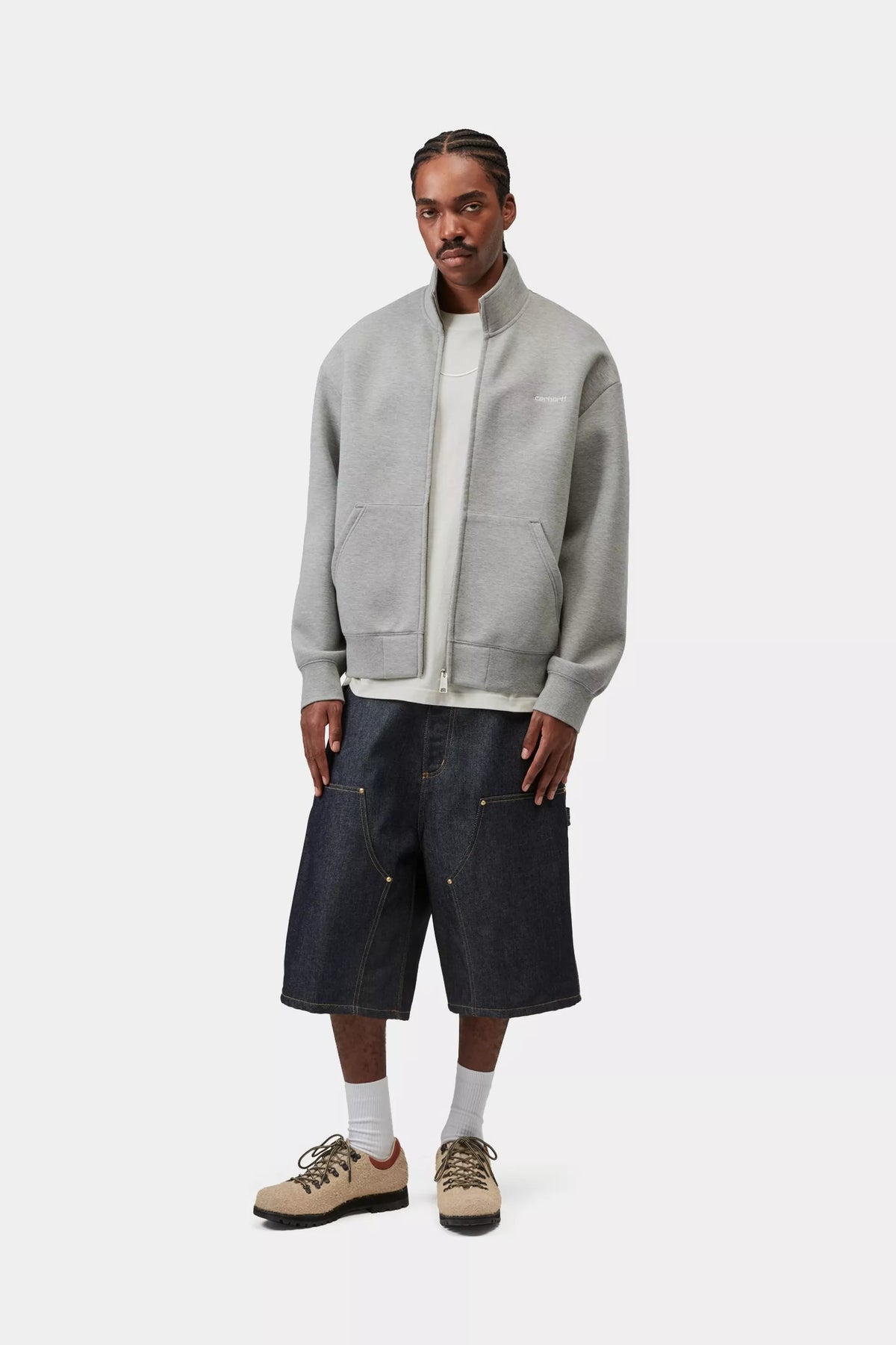 Alda Zip Sweat Jacket / CARHARTT WIP / GREY HEATHER