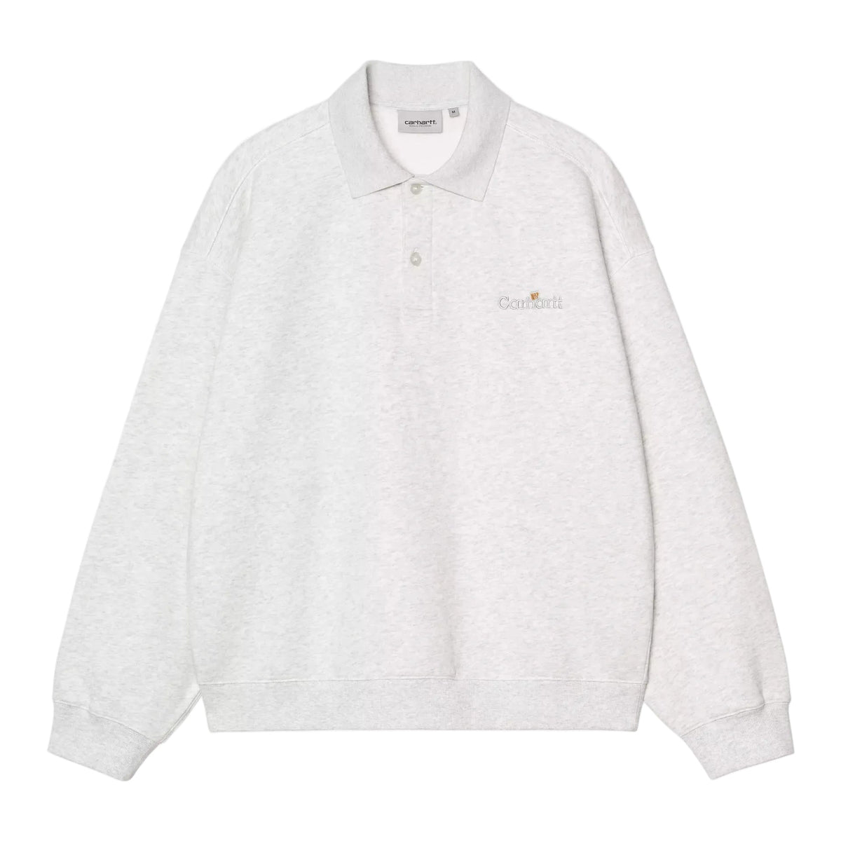WIP Label Polo Sweatshirt / CARHARTT WIP / ASH HEATHER