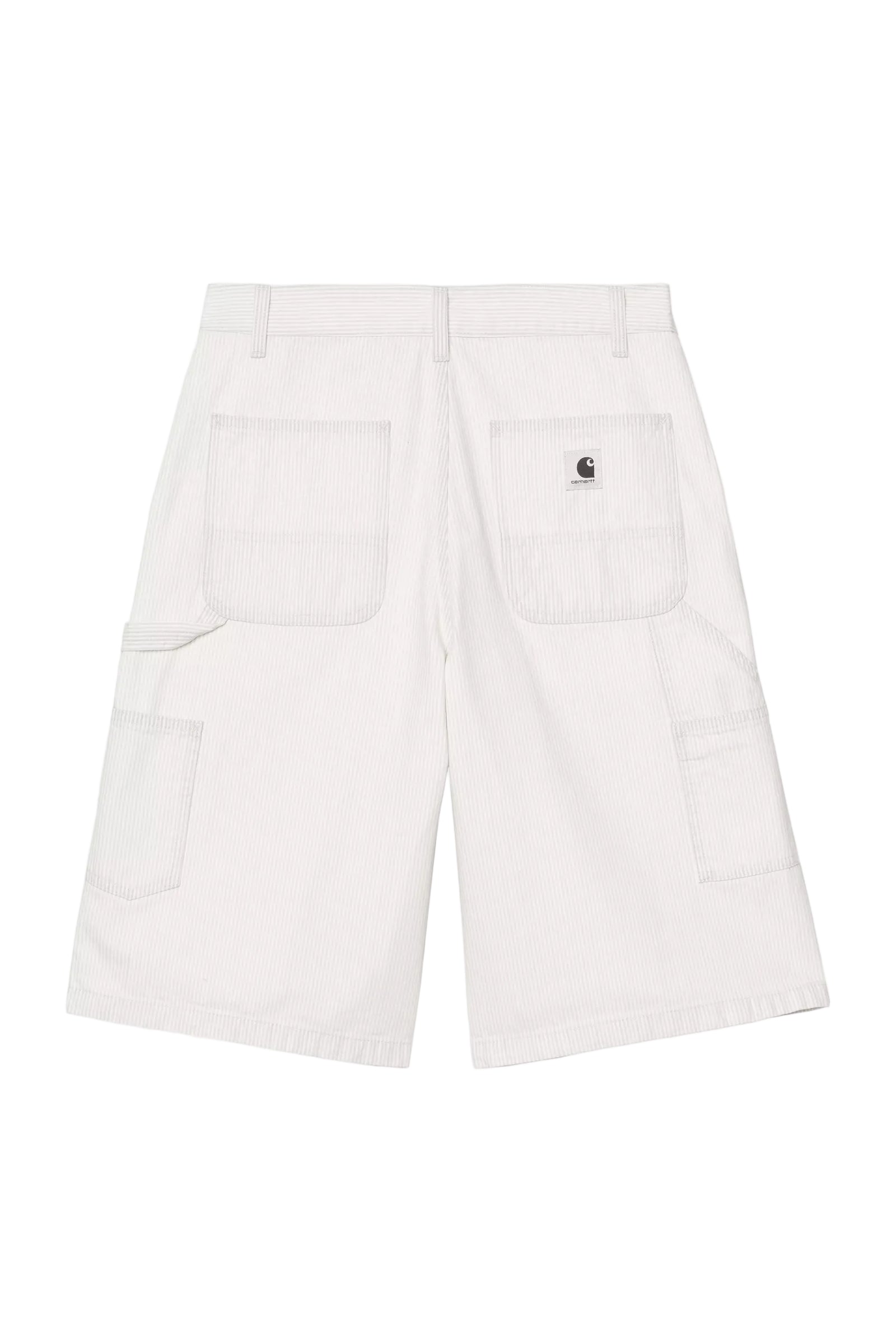 W' Mercer Single Knee Short / CARHARTT WIP / Mercer Stripe, Graphite / Wax, Bleached