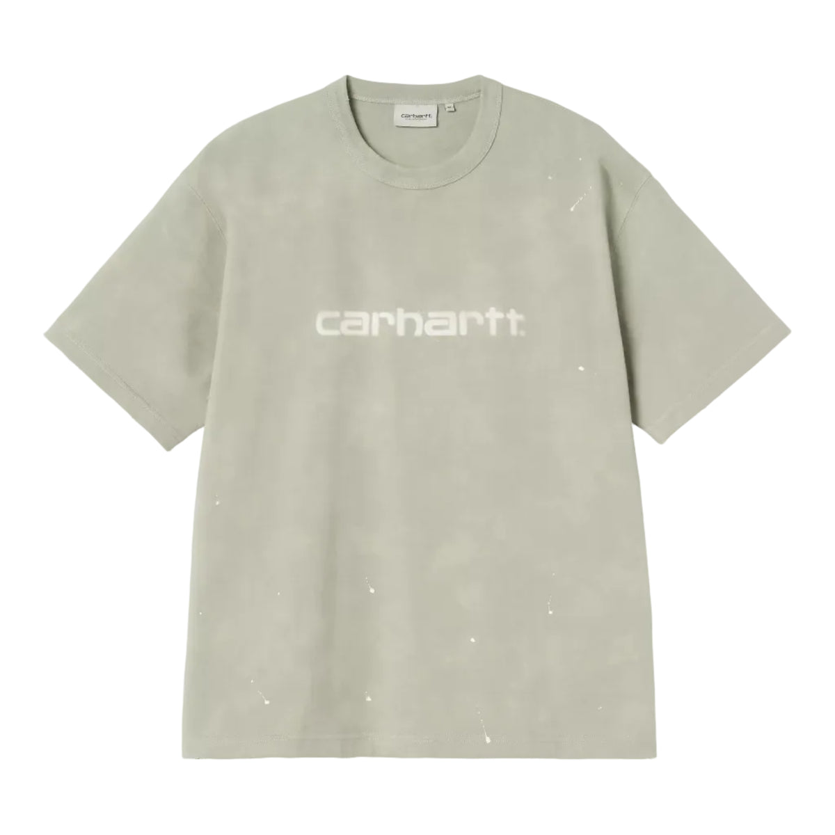 S/S Painter T-Shirt / carhartt wip / Shady Green, Destroy wash, splatter