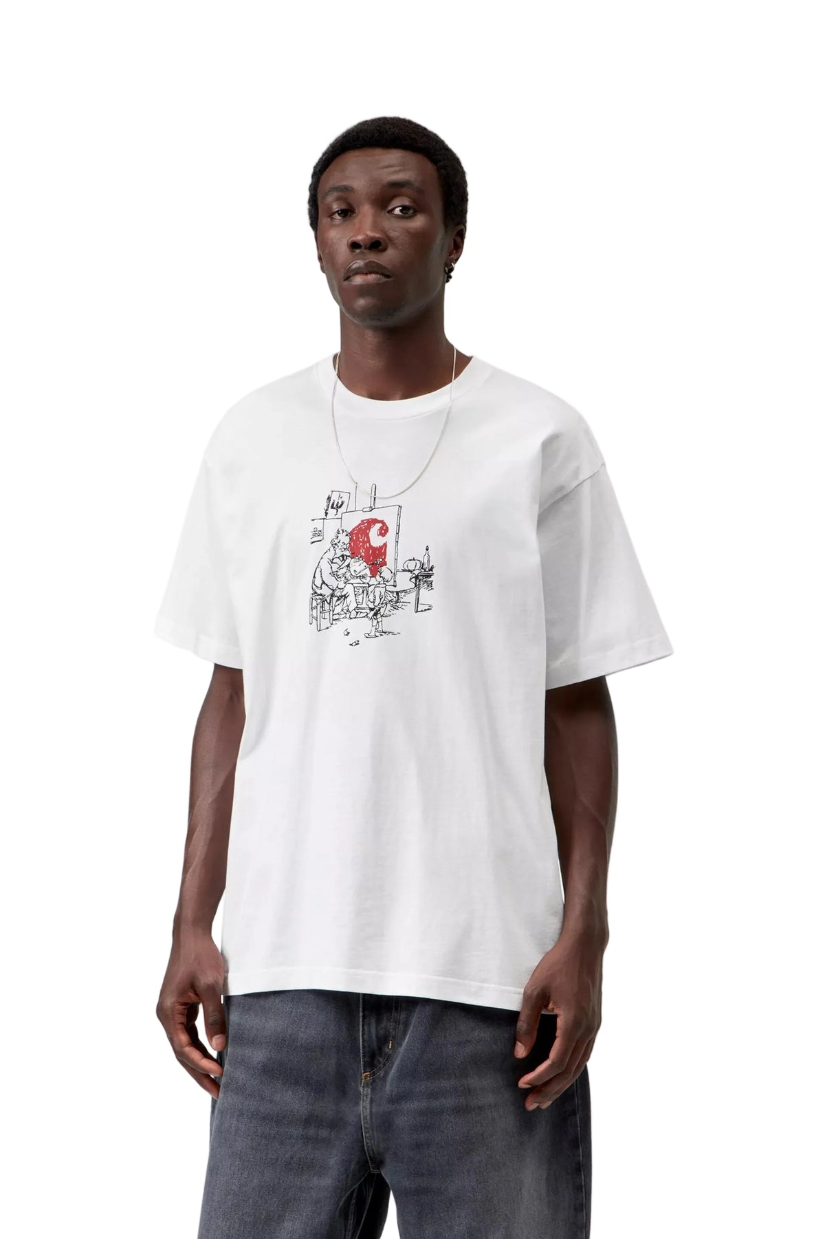 S/S Old Painter T-Shirt / carhartt wip / white