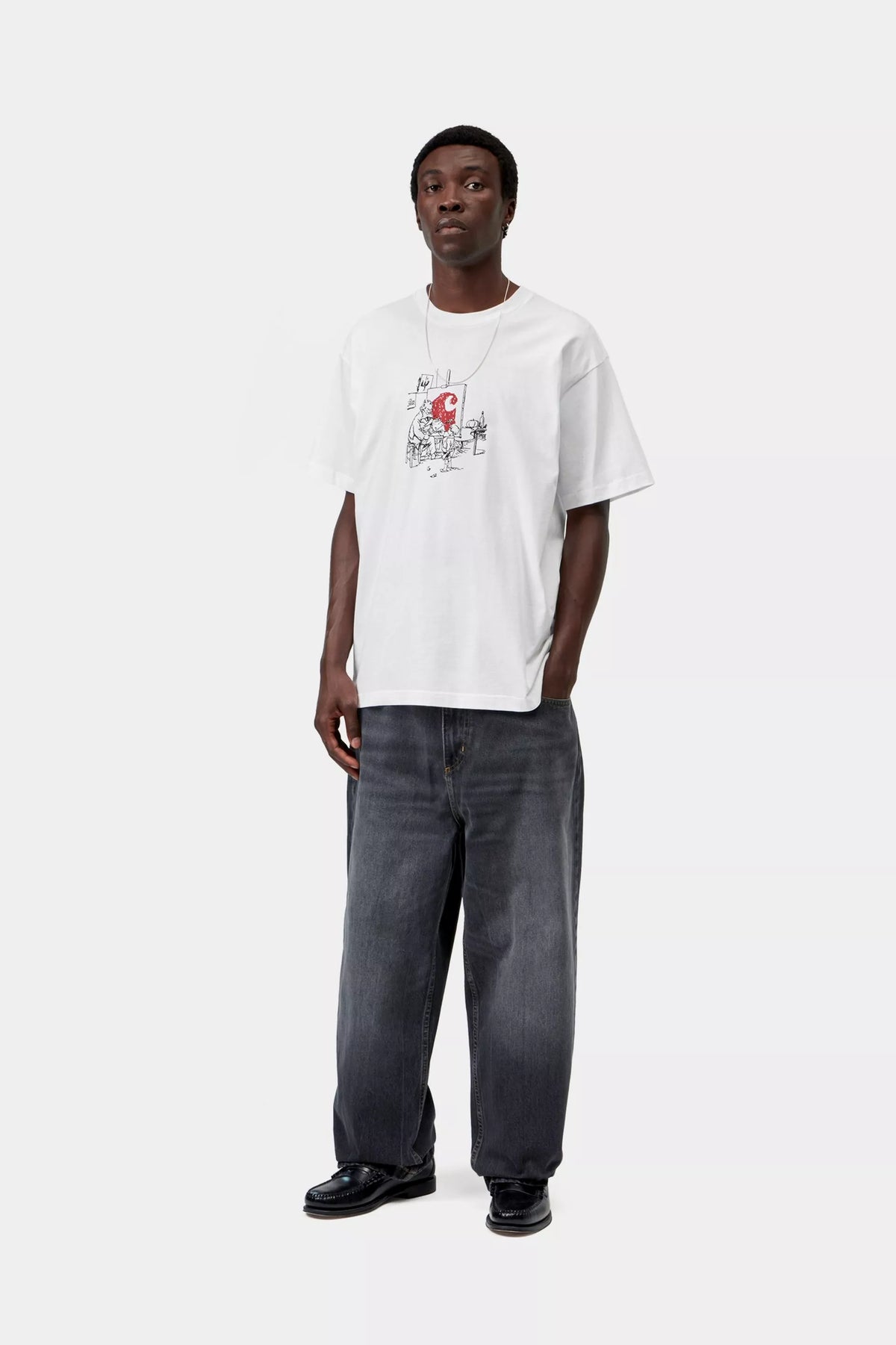 S/S Old Painter T-Shirt / carhartt wip / white