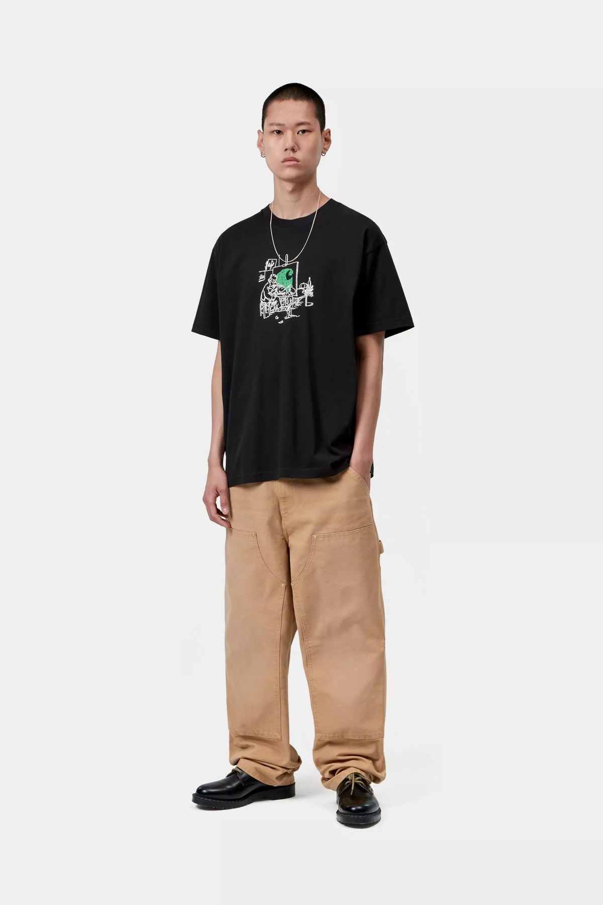 S/S Old Painter T-Shirt / carhartt wip / black