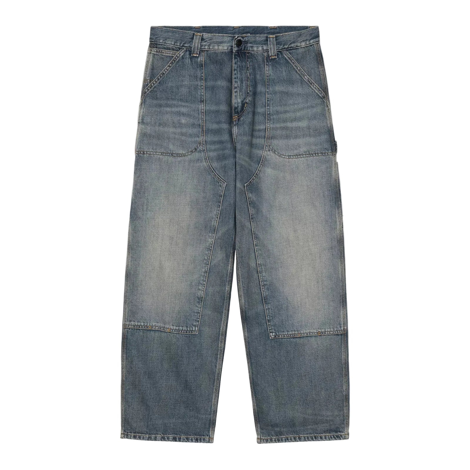 Oakland Pant / carharttb wip/ Blue, Worn used wash